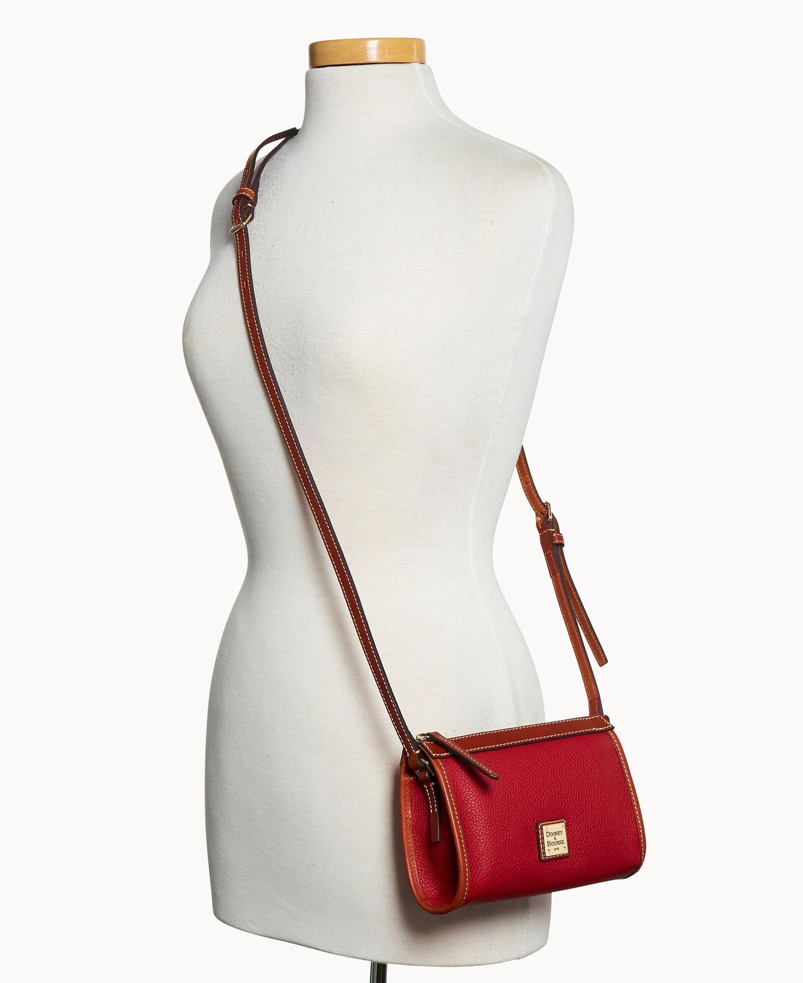 Pebble Grain Small East West Crossbody