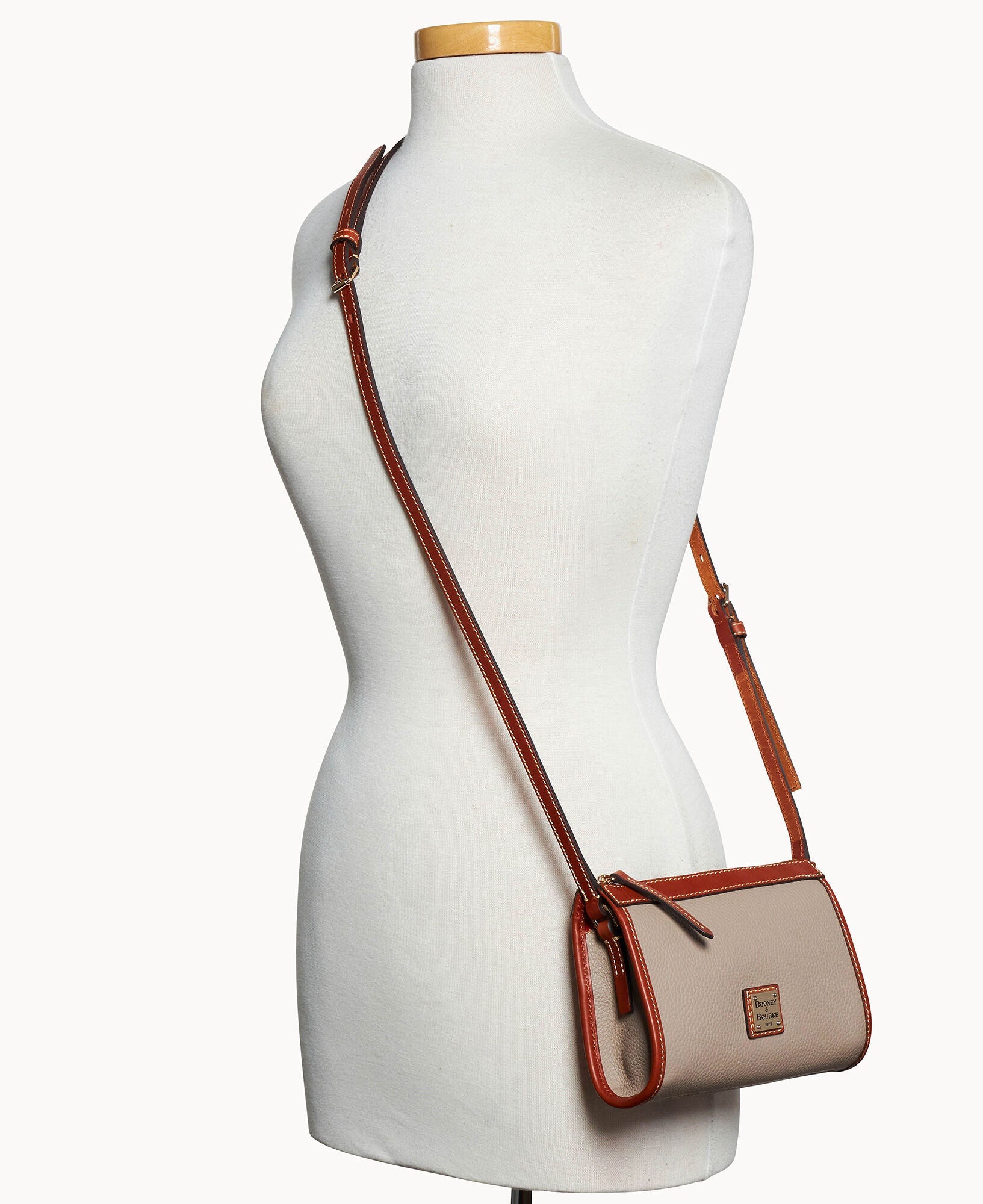 Pebble Grain Small East West Crossbody