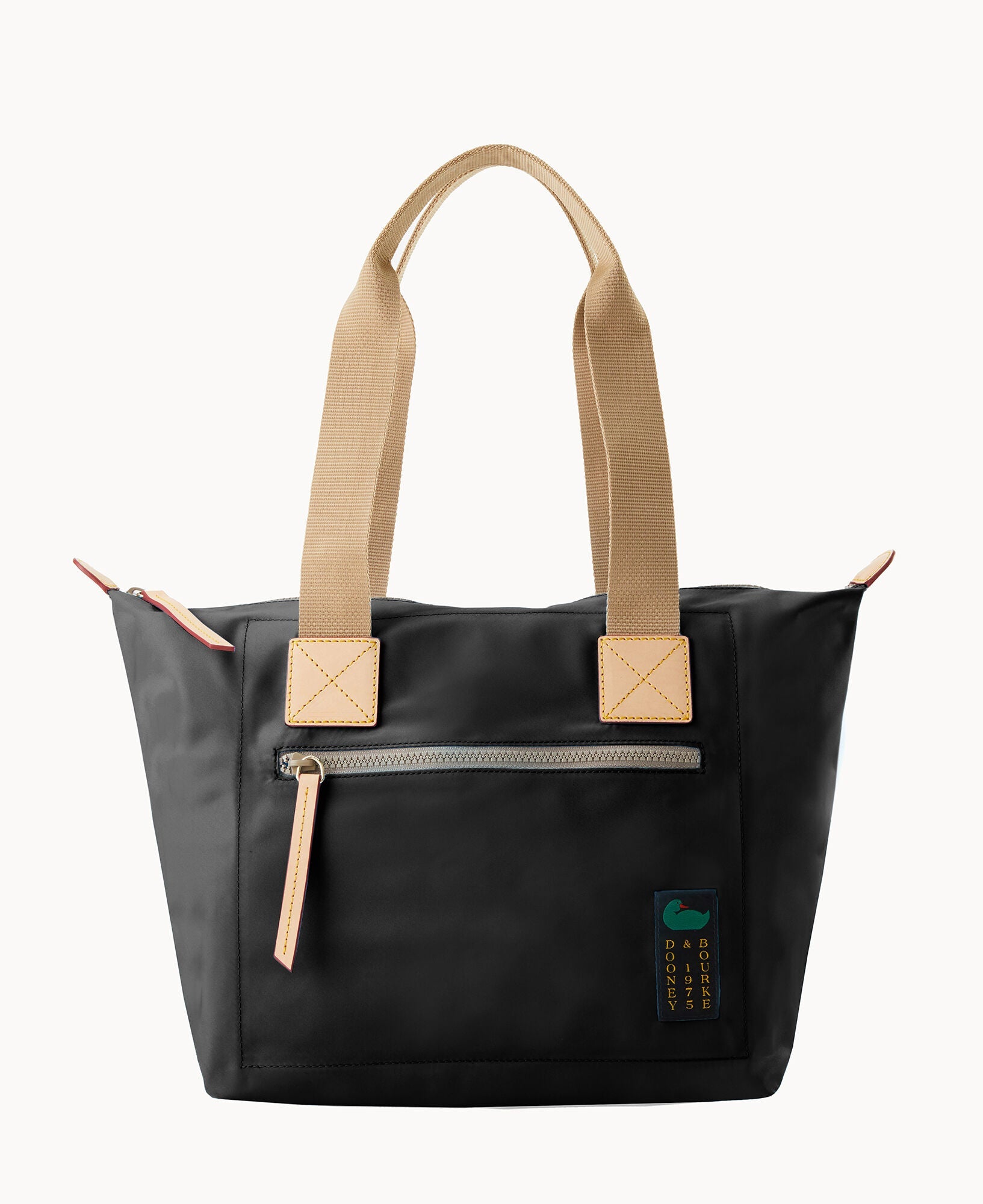 Nylon Front Zip Tote