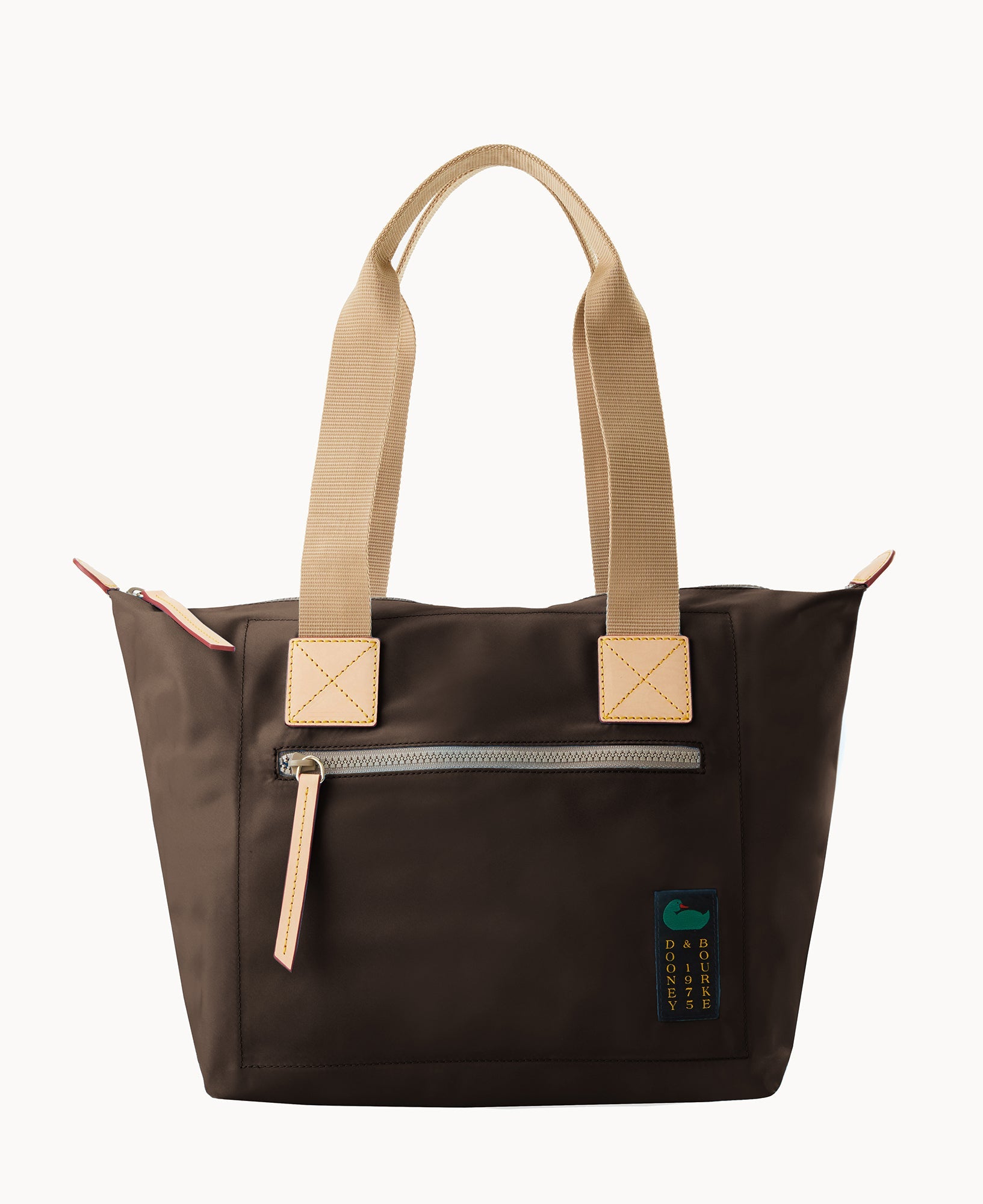 Nylon Front Zip Tote
