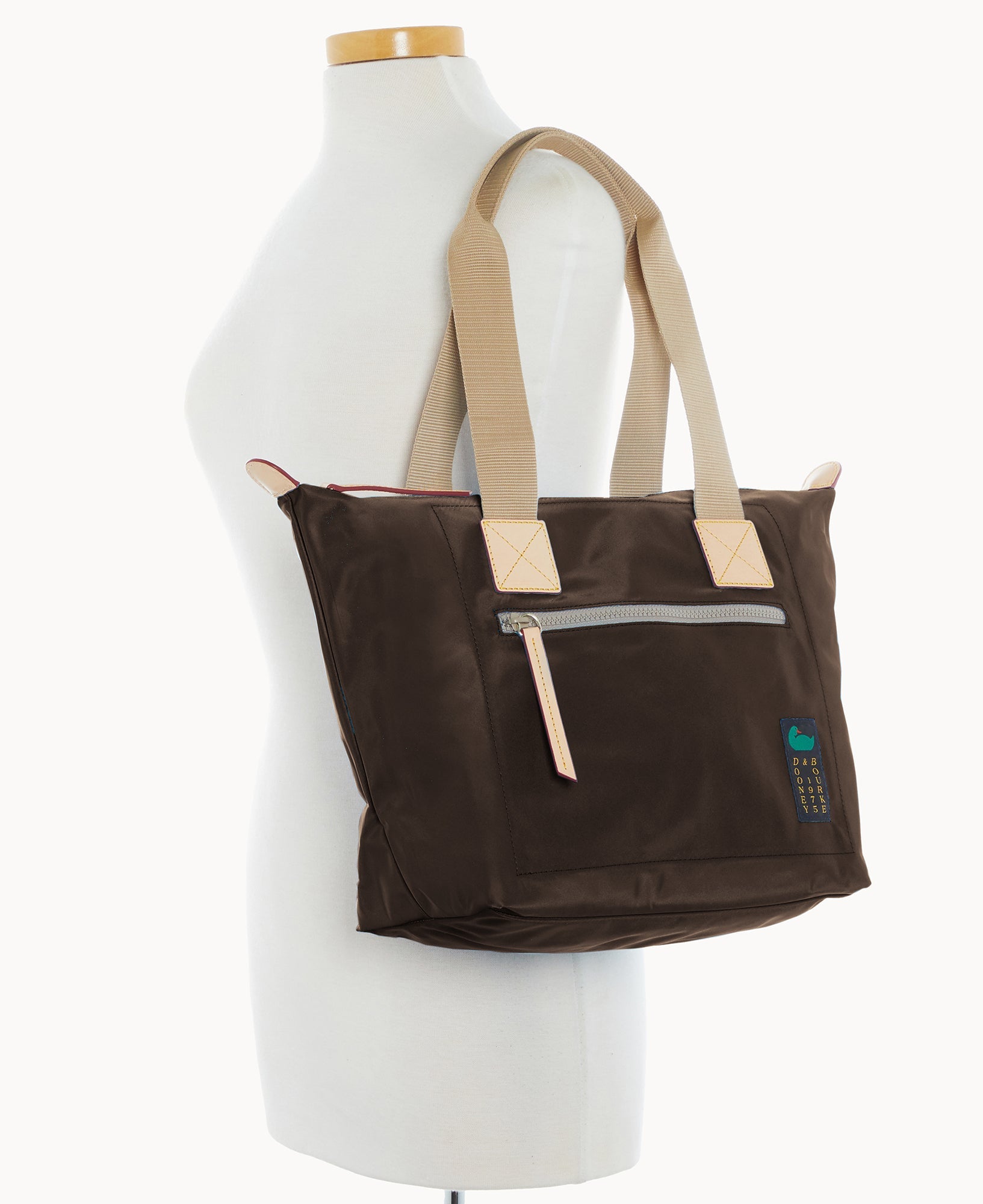 Nylon Front Zip Tote