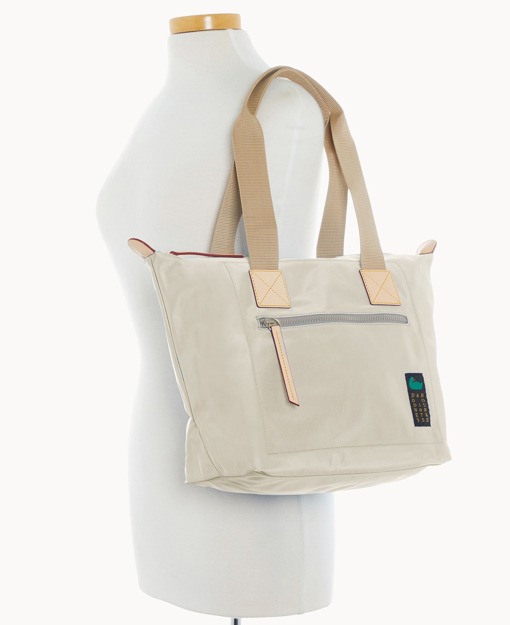 Nylon Front Zip Tote