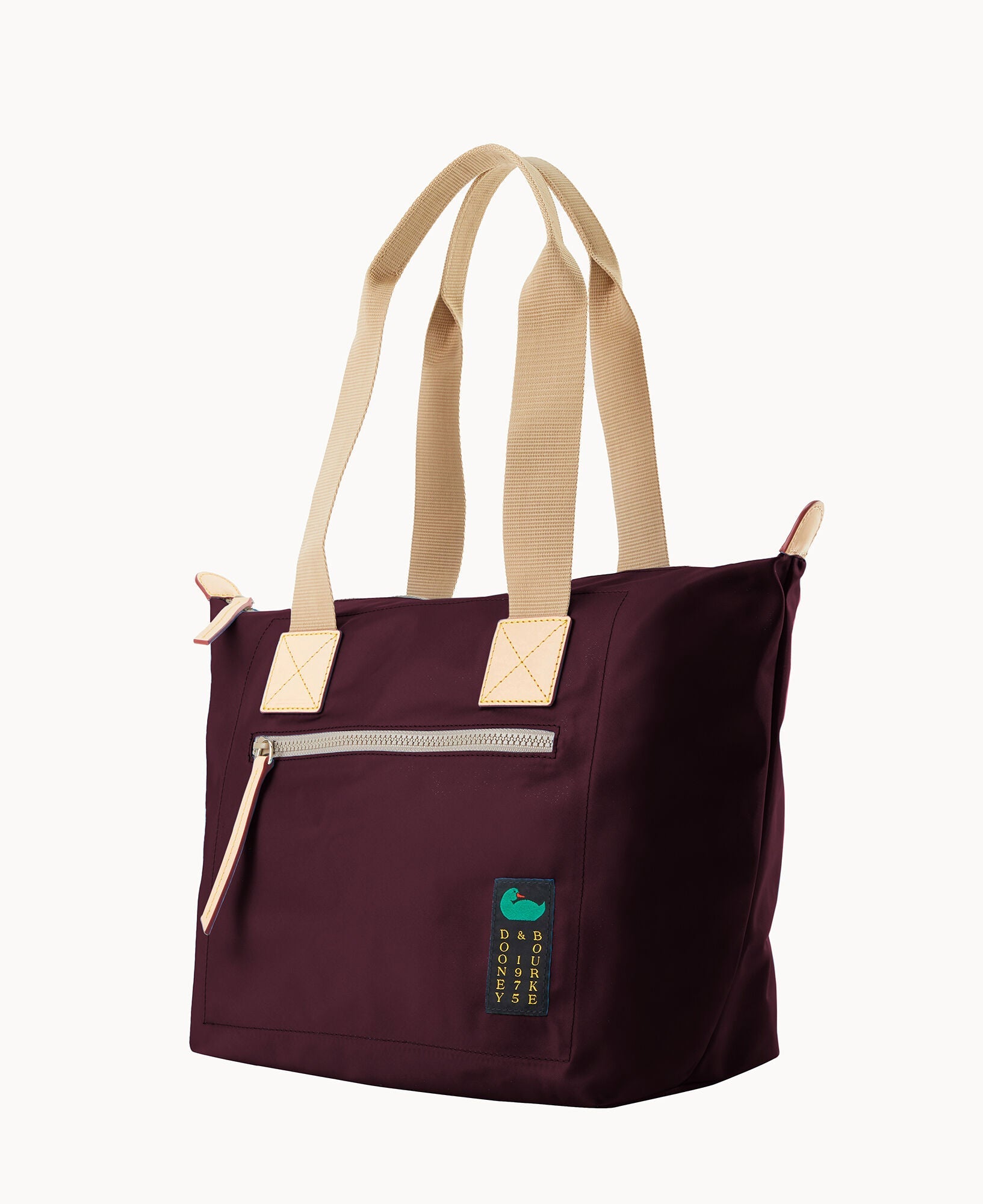 Nylon Front Zip Tote