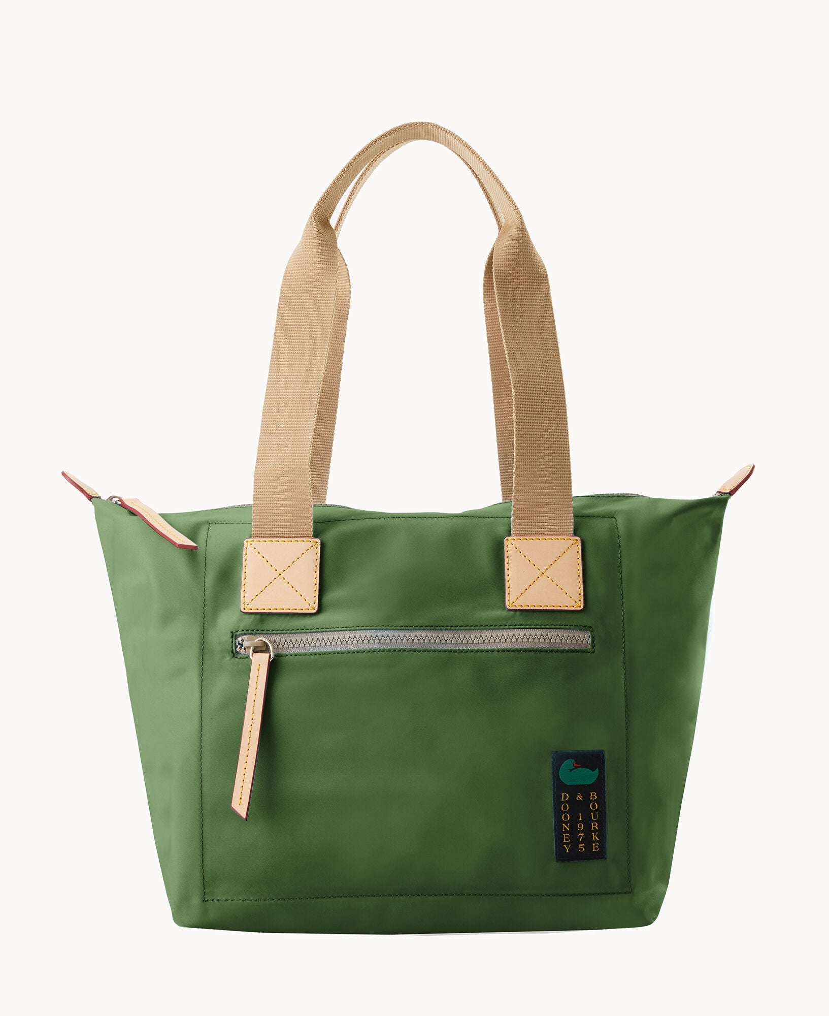 Nylon Front Zip Tote