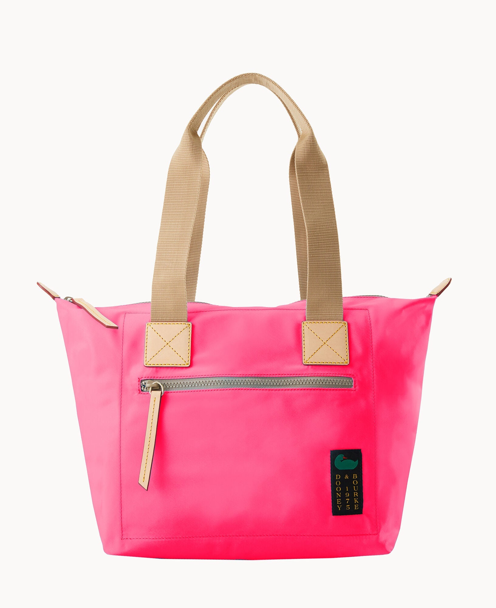 Nylon Front Zip Tote