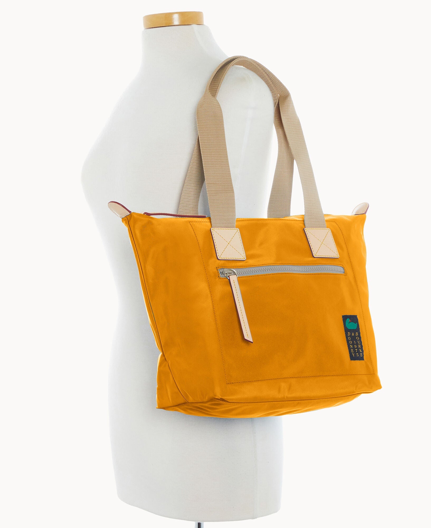 Nylon Front Zip Tote