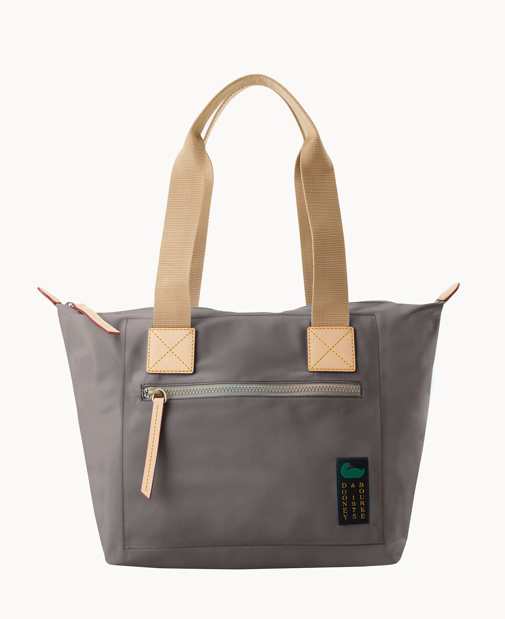 Nylon Front Zip Tote
