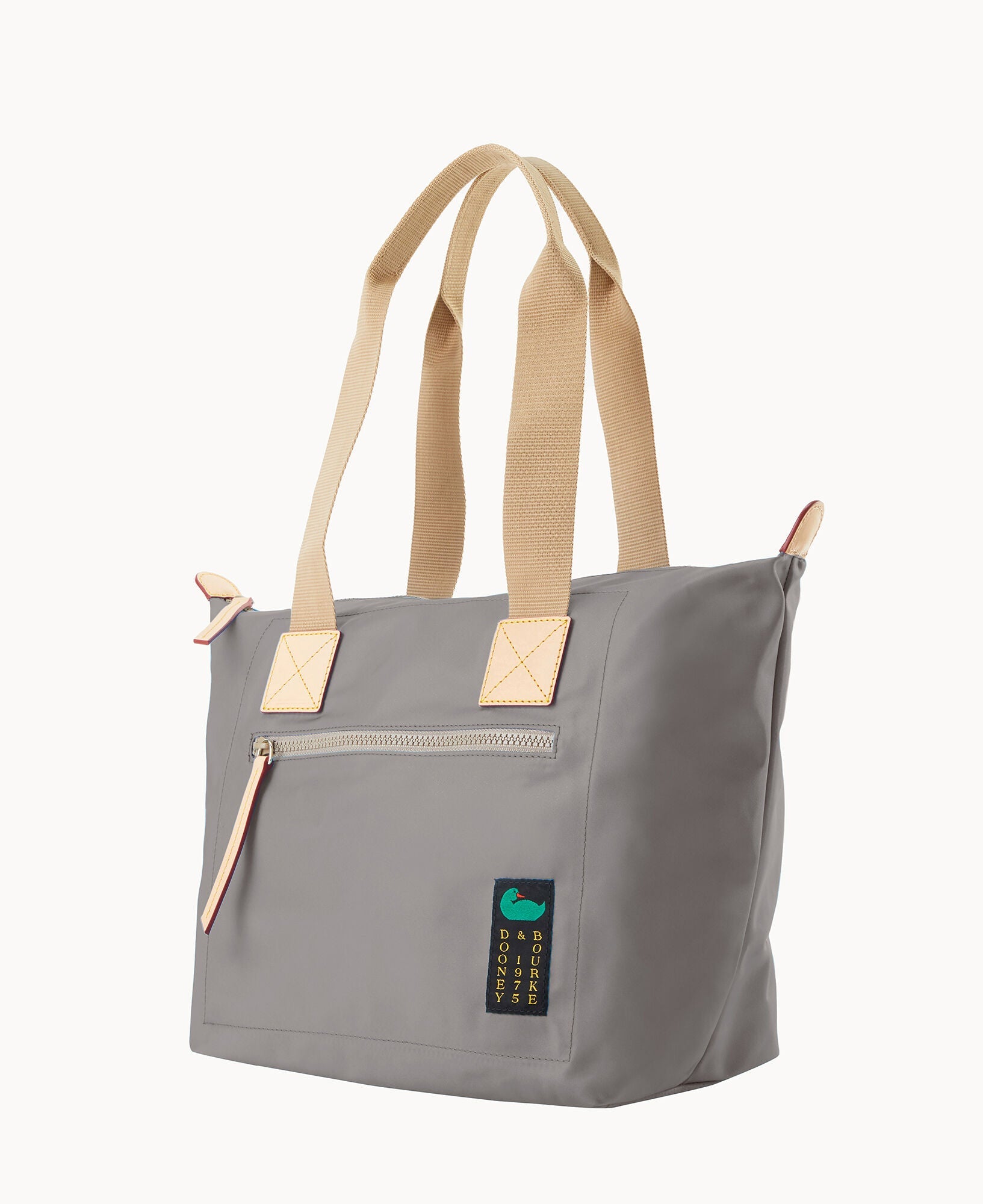 Nylon Front Zip Tote
