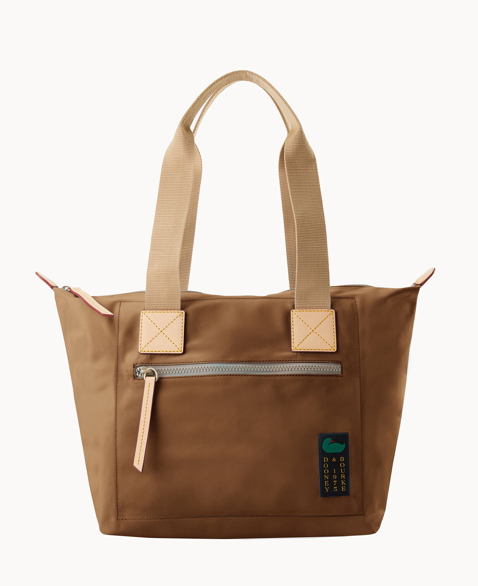 Nylon Front Zip Tote