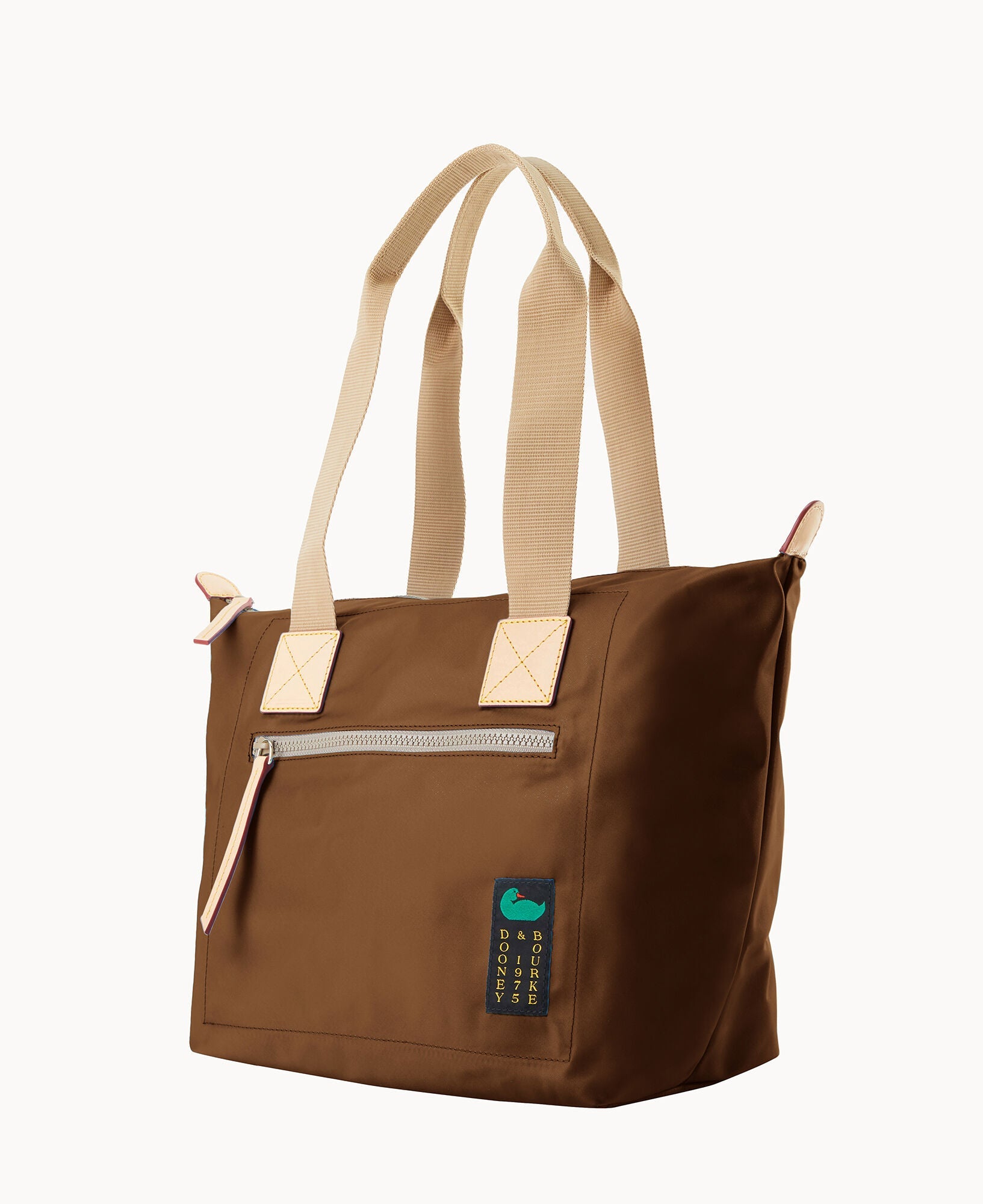 Nylon Front Zip Tote