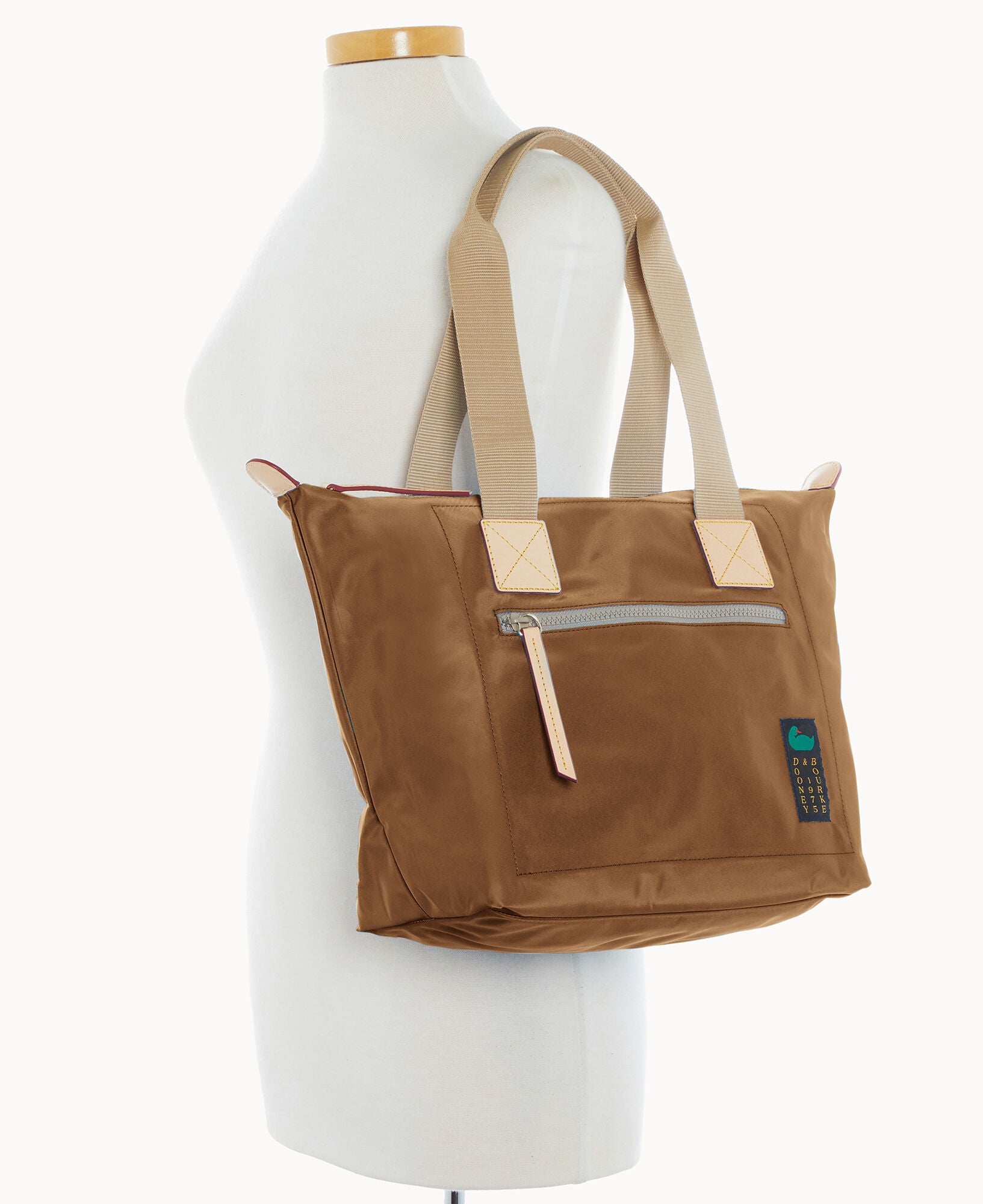 Nylon Front Zip Tote