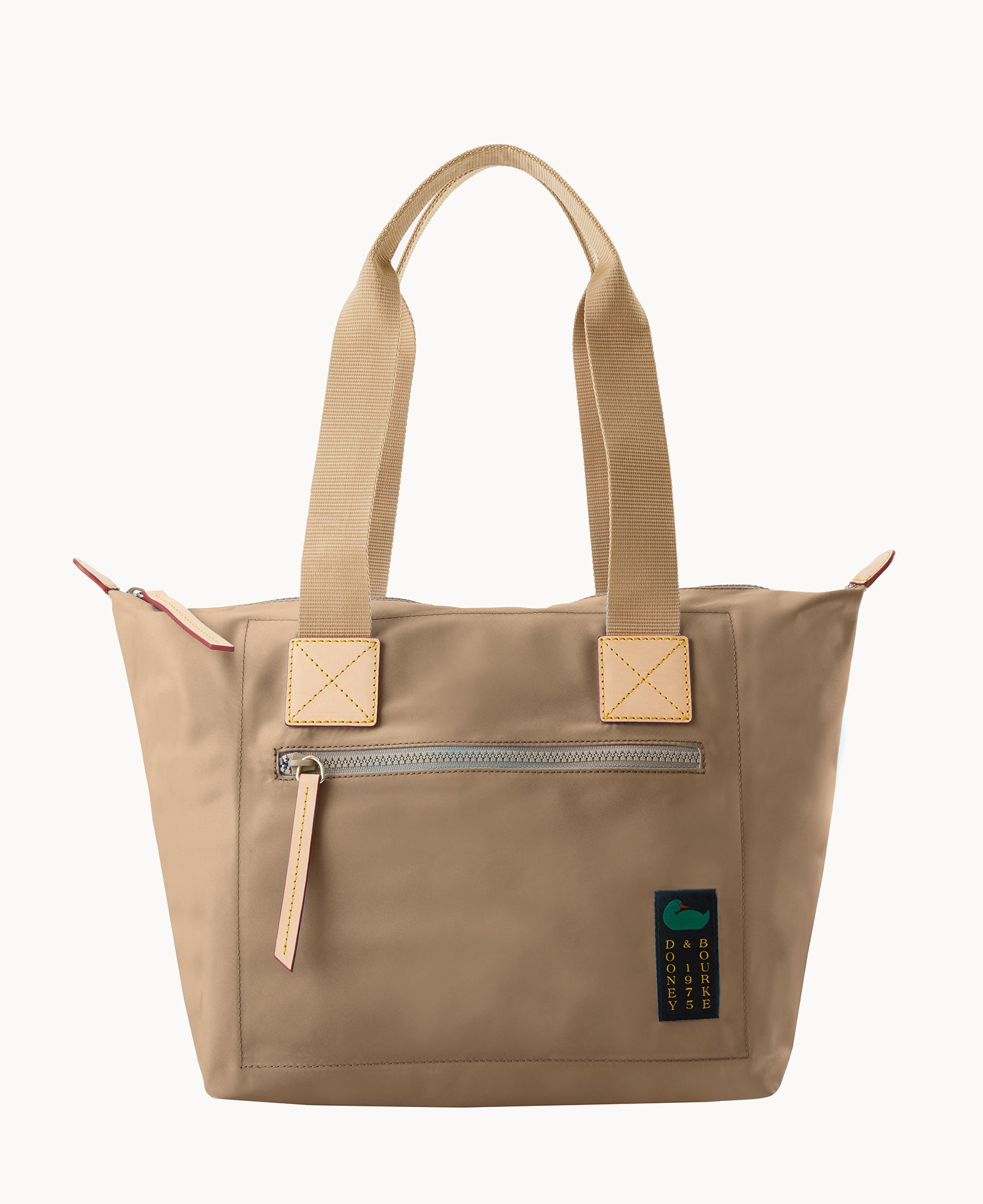 Nylon Front Zip Tote