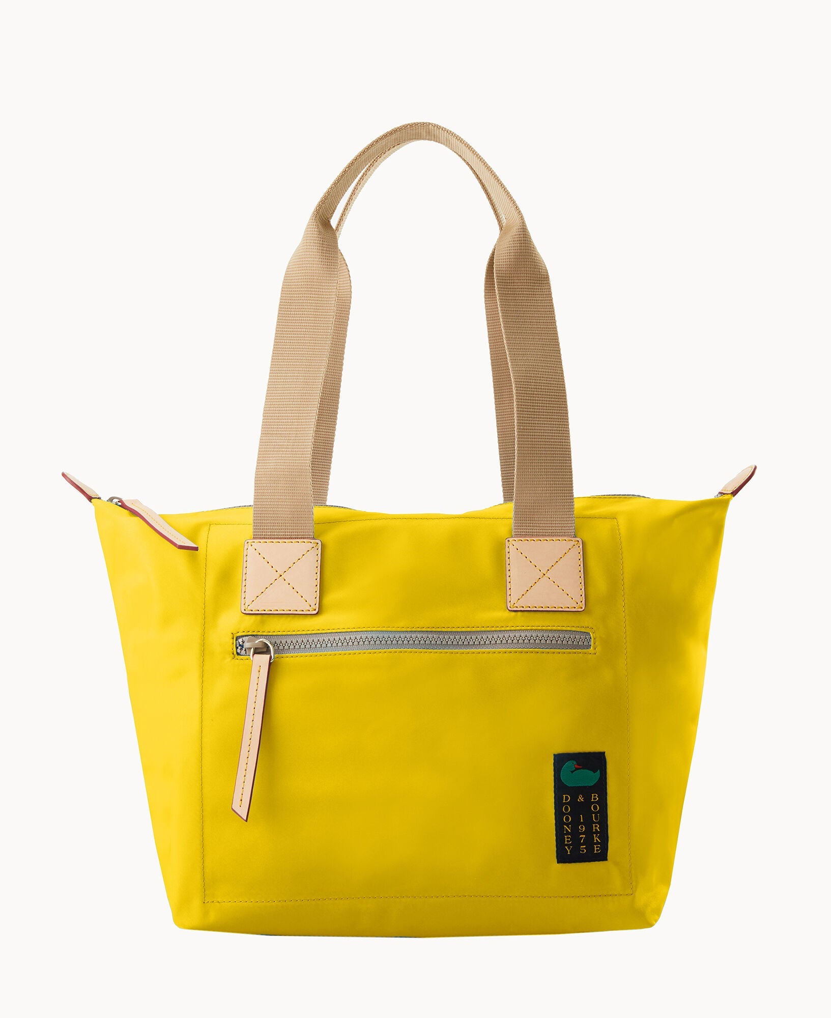 Nylon Front Zip Tote