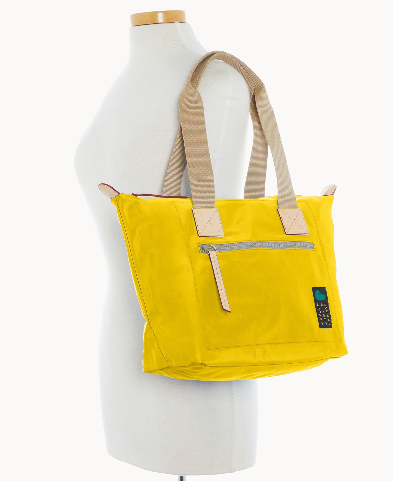 Nylon Front Zip Tote