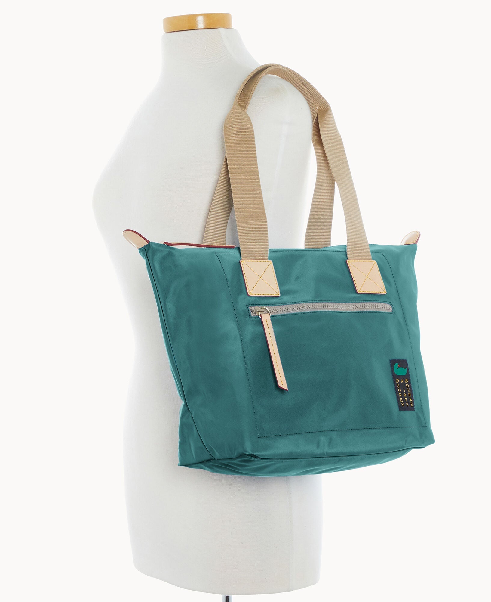 Nylon Front Zip Tote