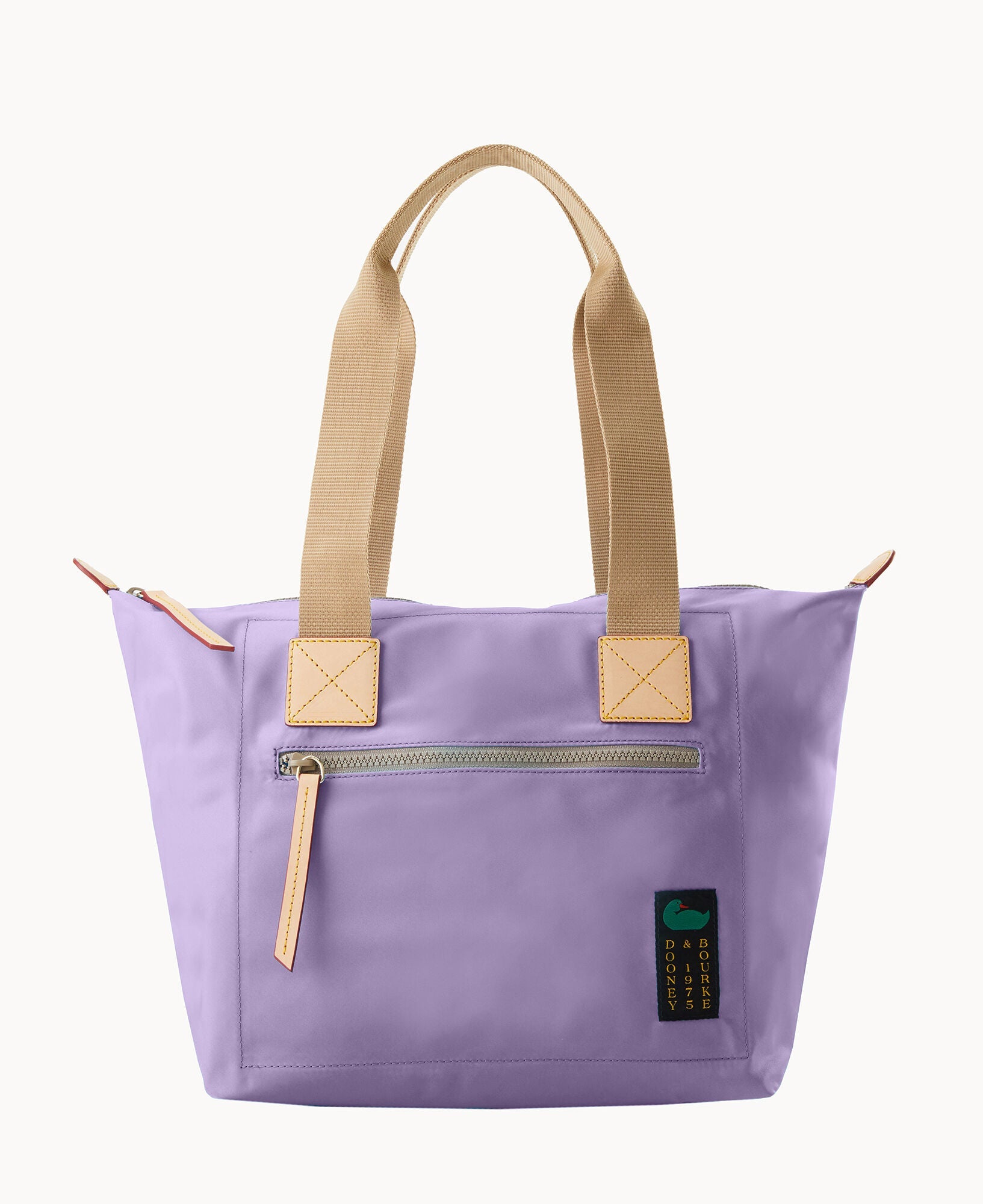 Nylon Front Zip Tote