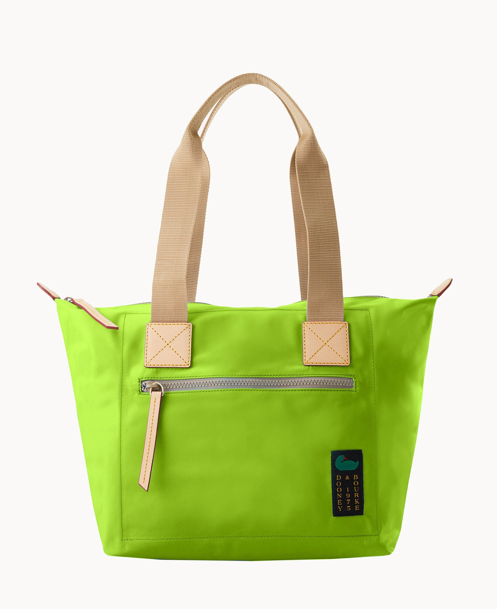 Nylon Front Zip Tote