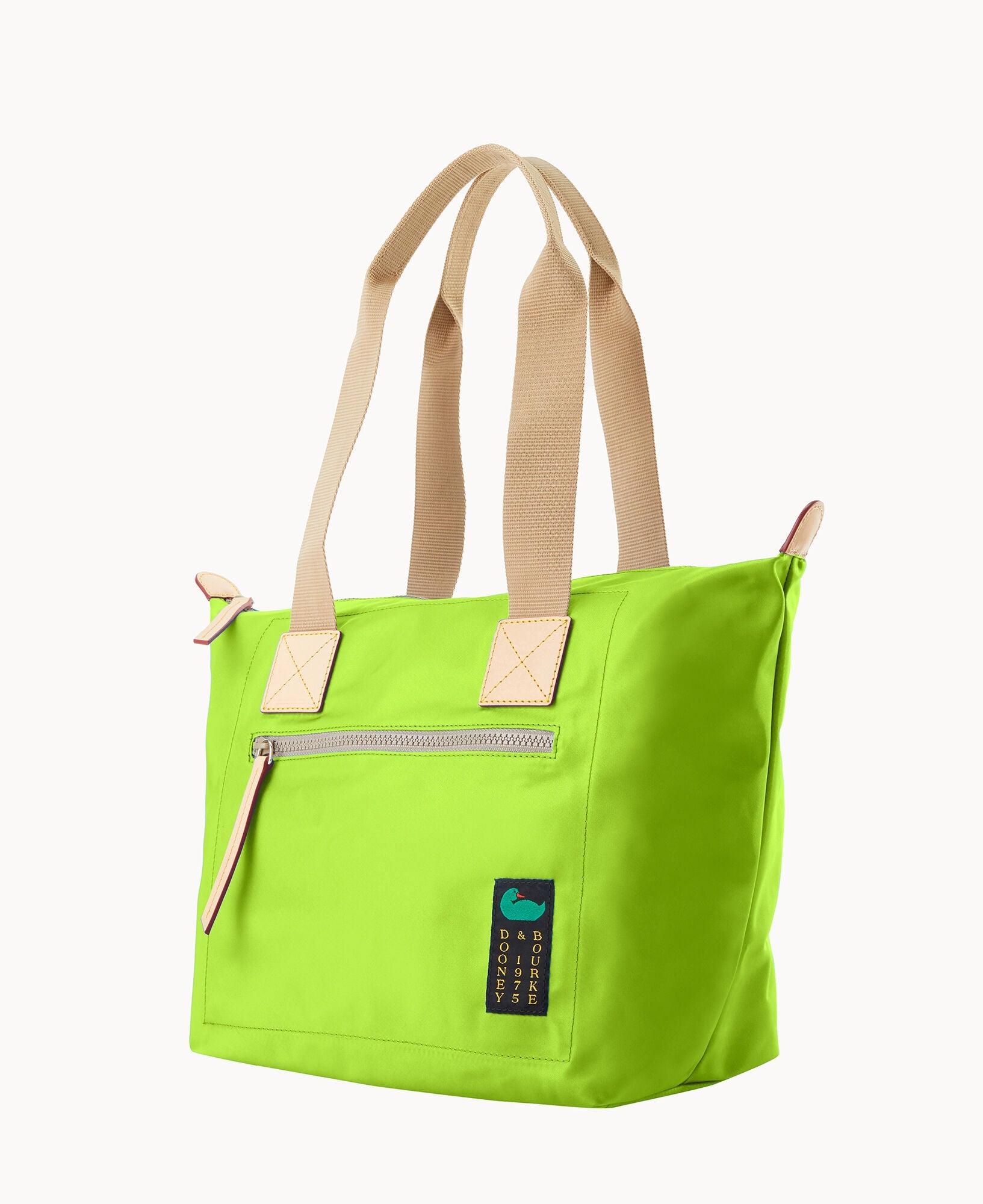 Nylon Front Zip Tote