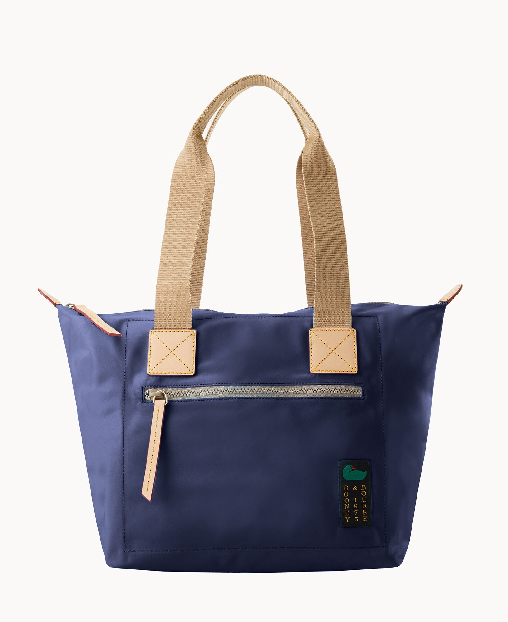 Nylon Front Zip Tote