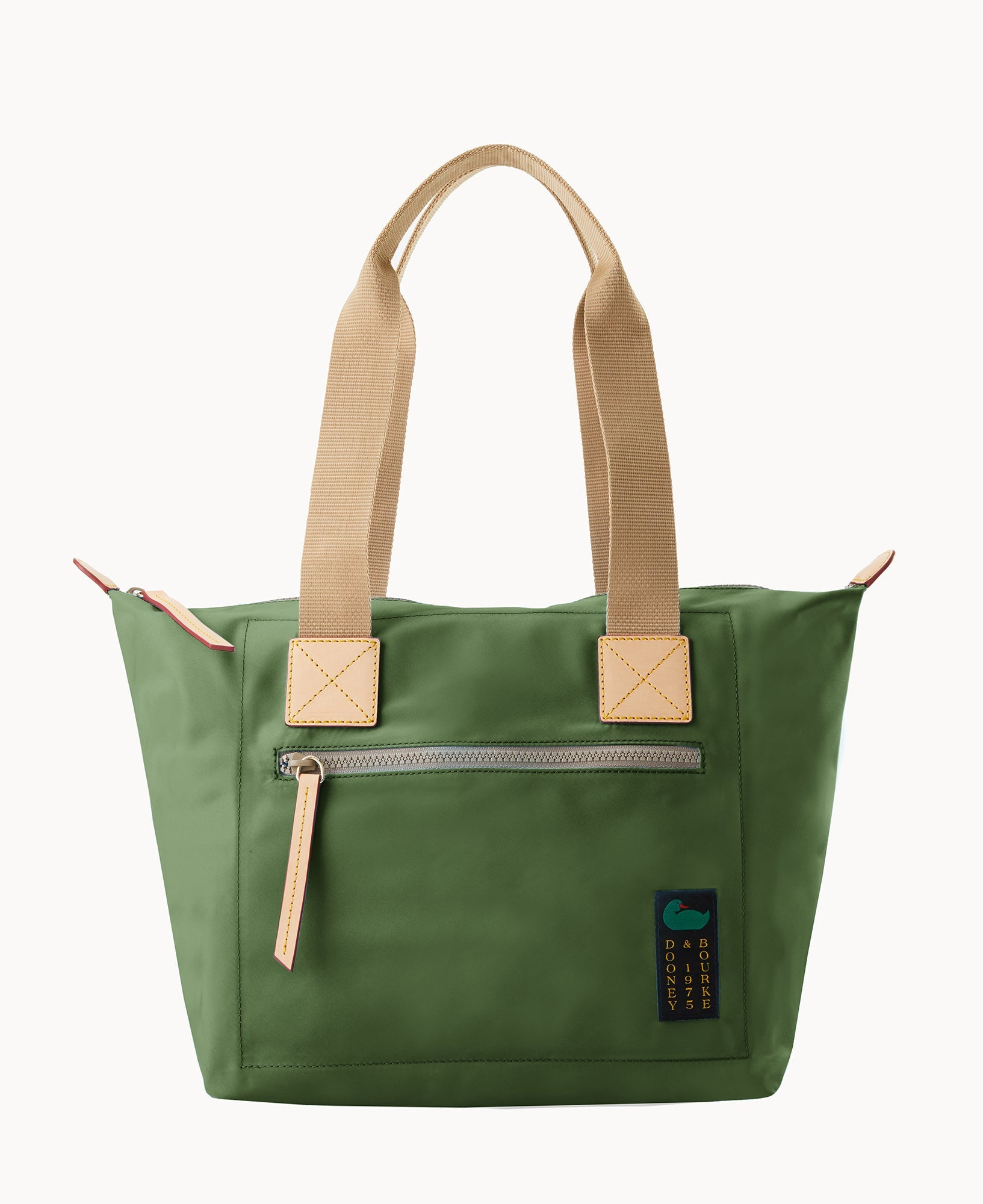 Nylon Front Zip Tote