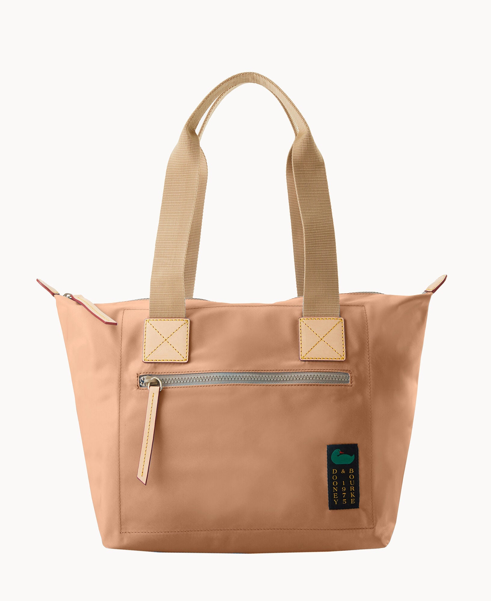 Nylon Front Zip Tote