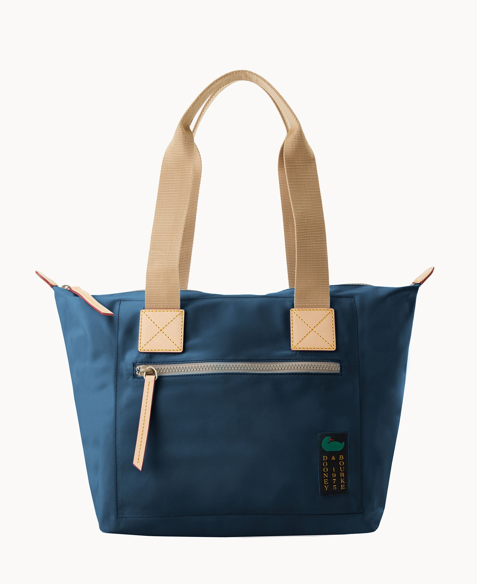 Nylon Front Zip Tote