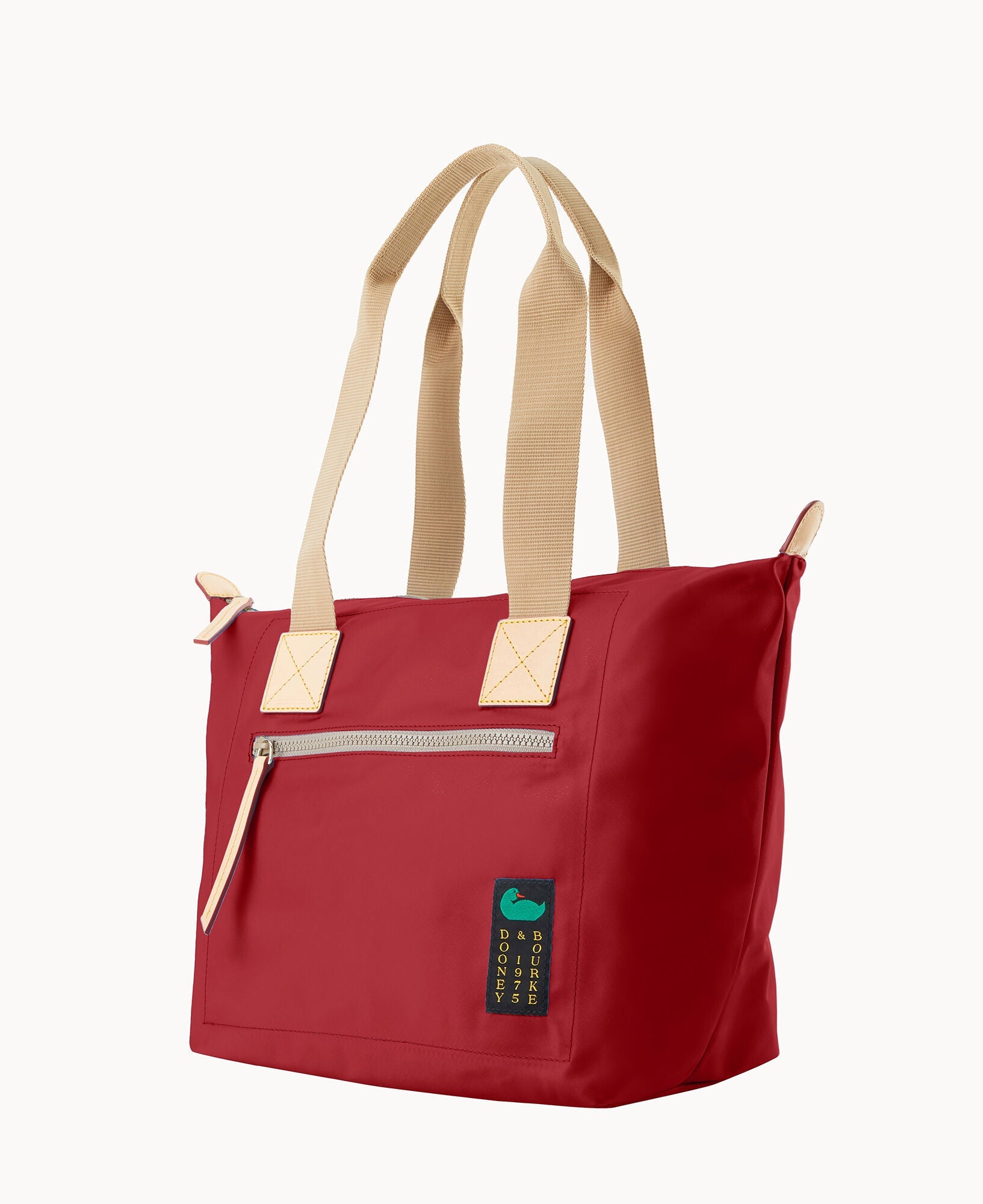 Nylon Front Zip Tote