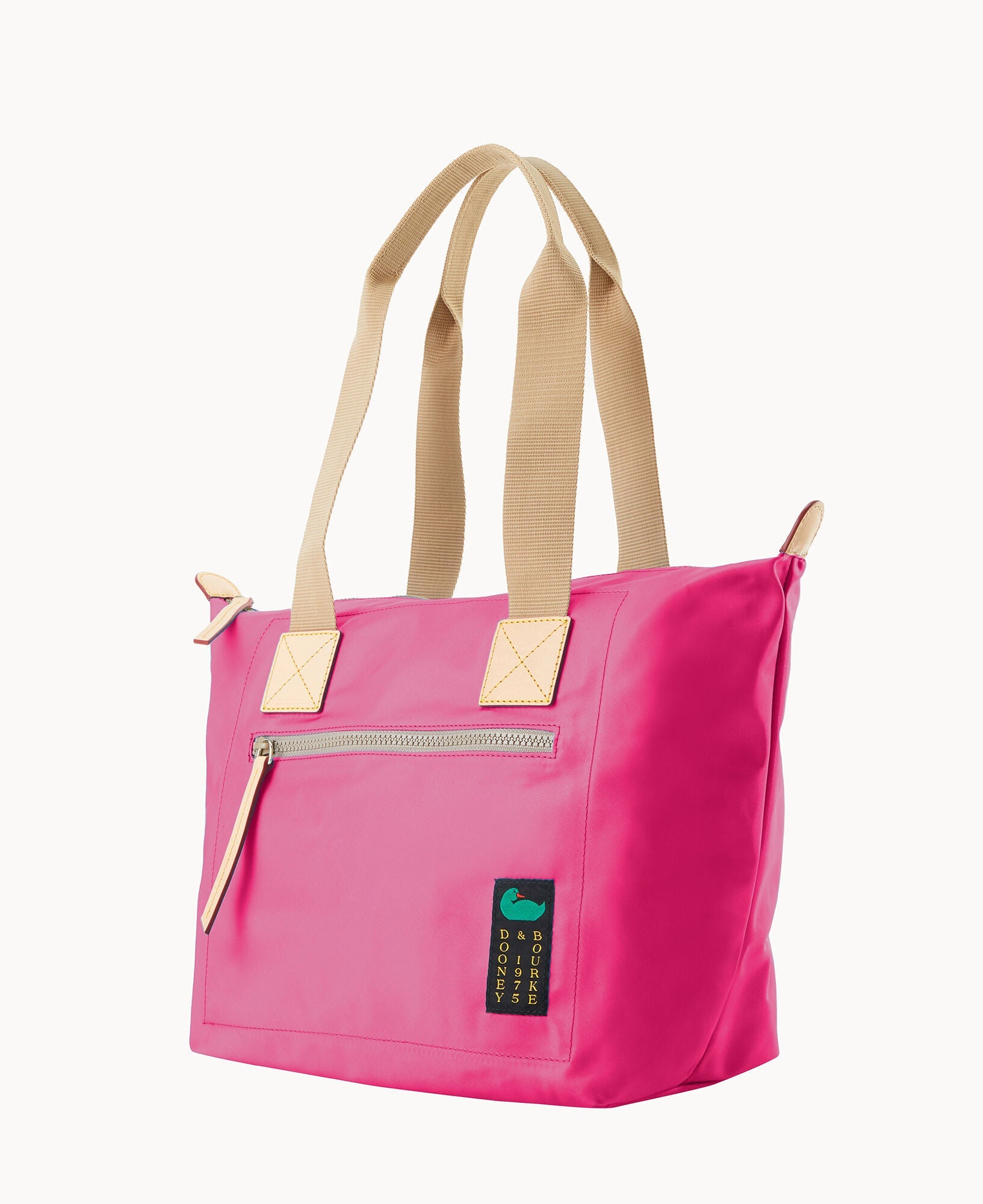 Nylon Front Zip Tote