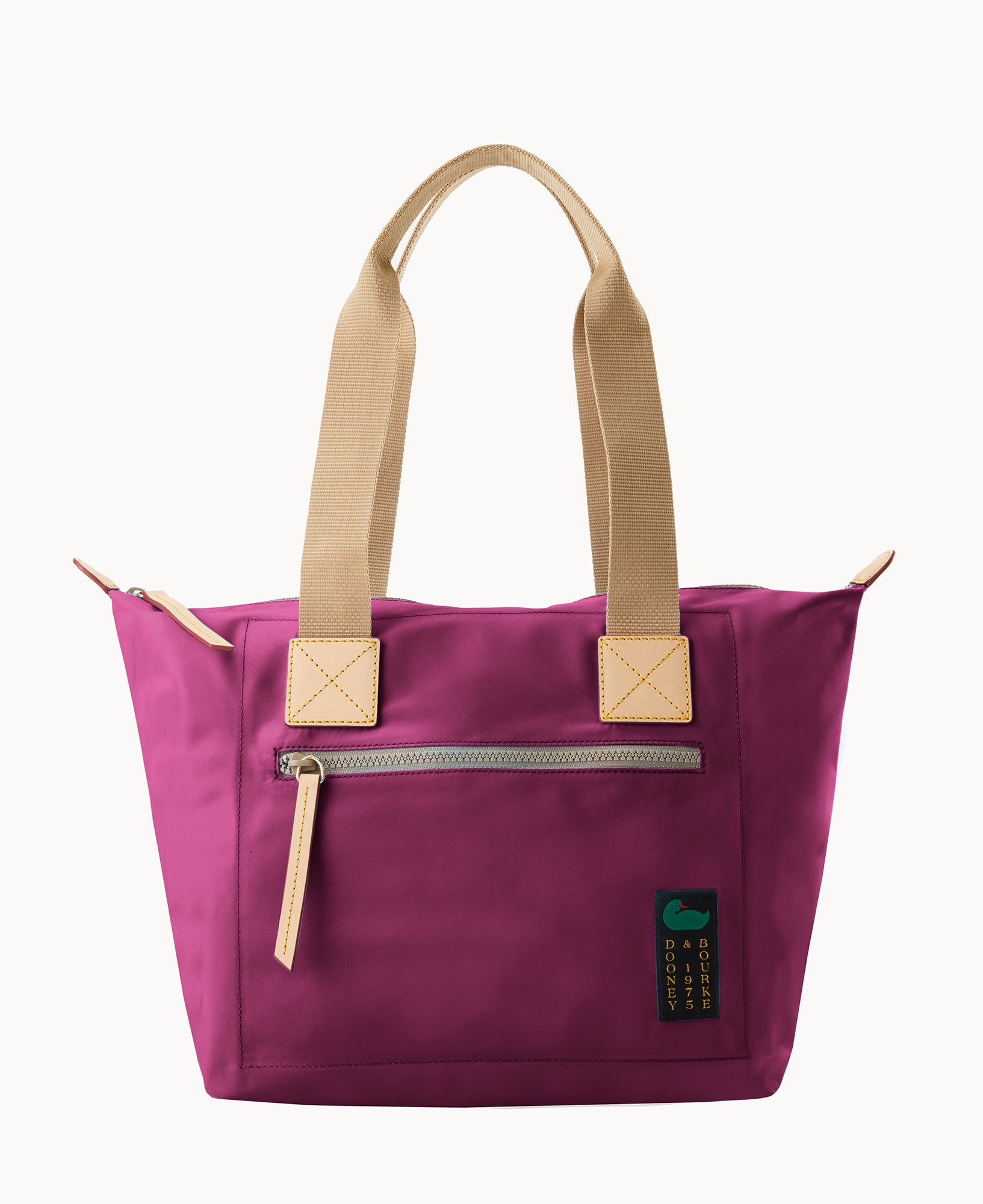 Nylon Front Zip Tote