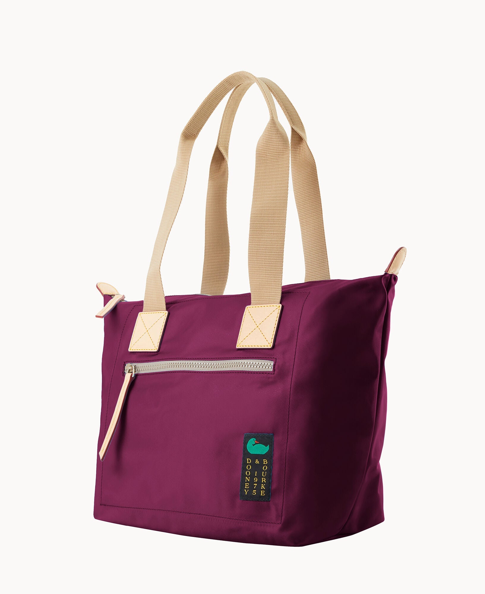 Nylon Front Zip Tote