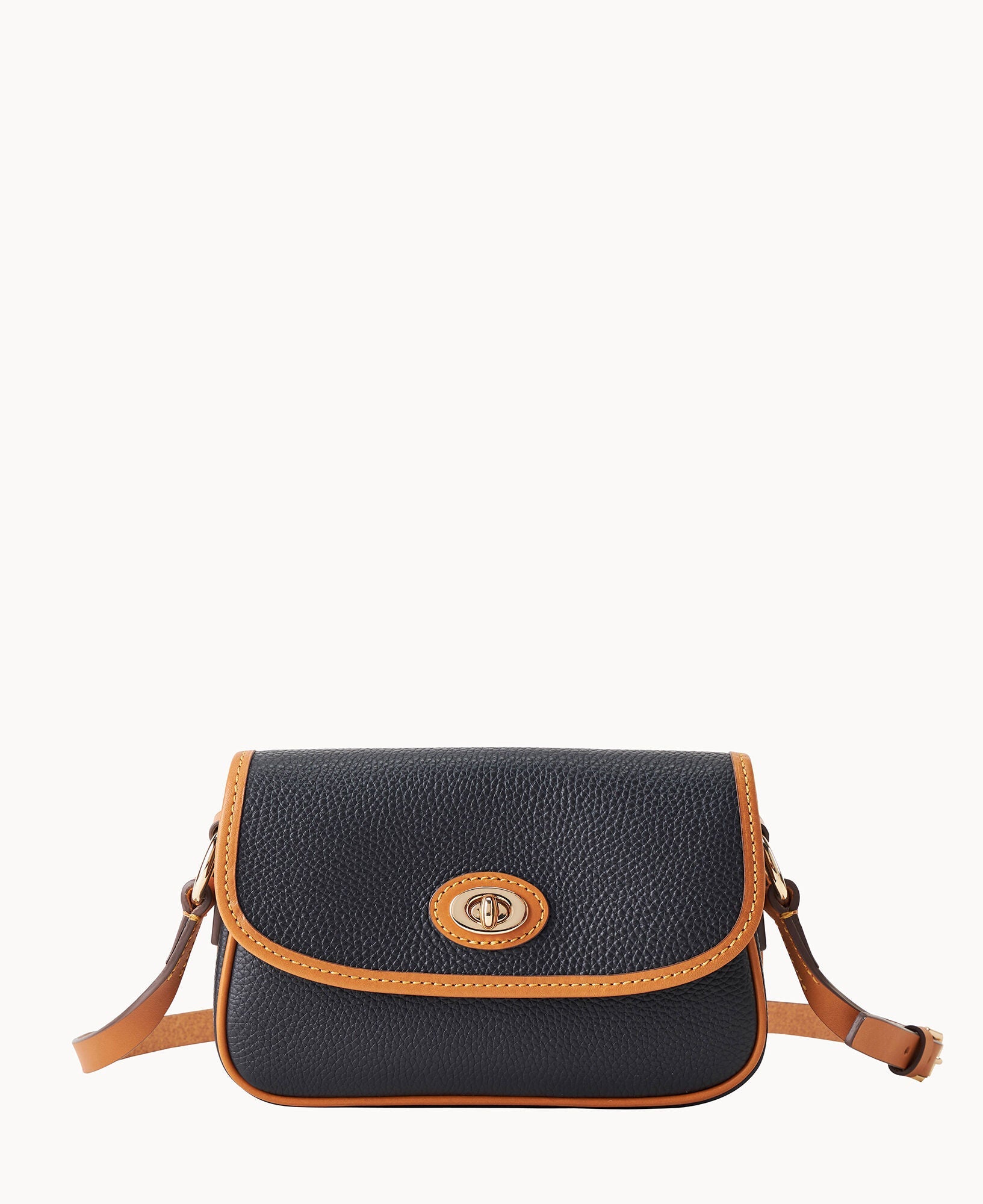 Pebble Grain Turnlock Crossbody 22