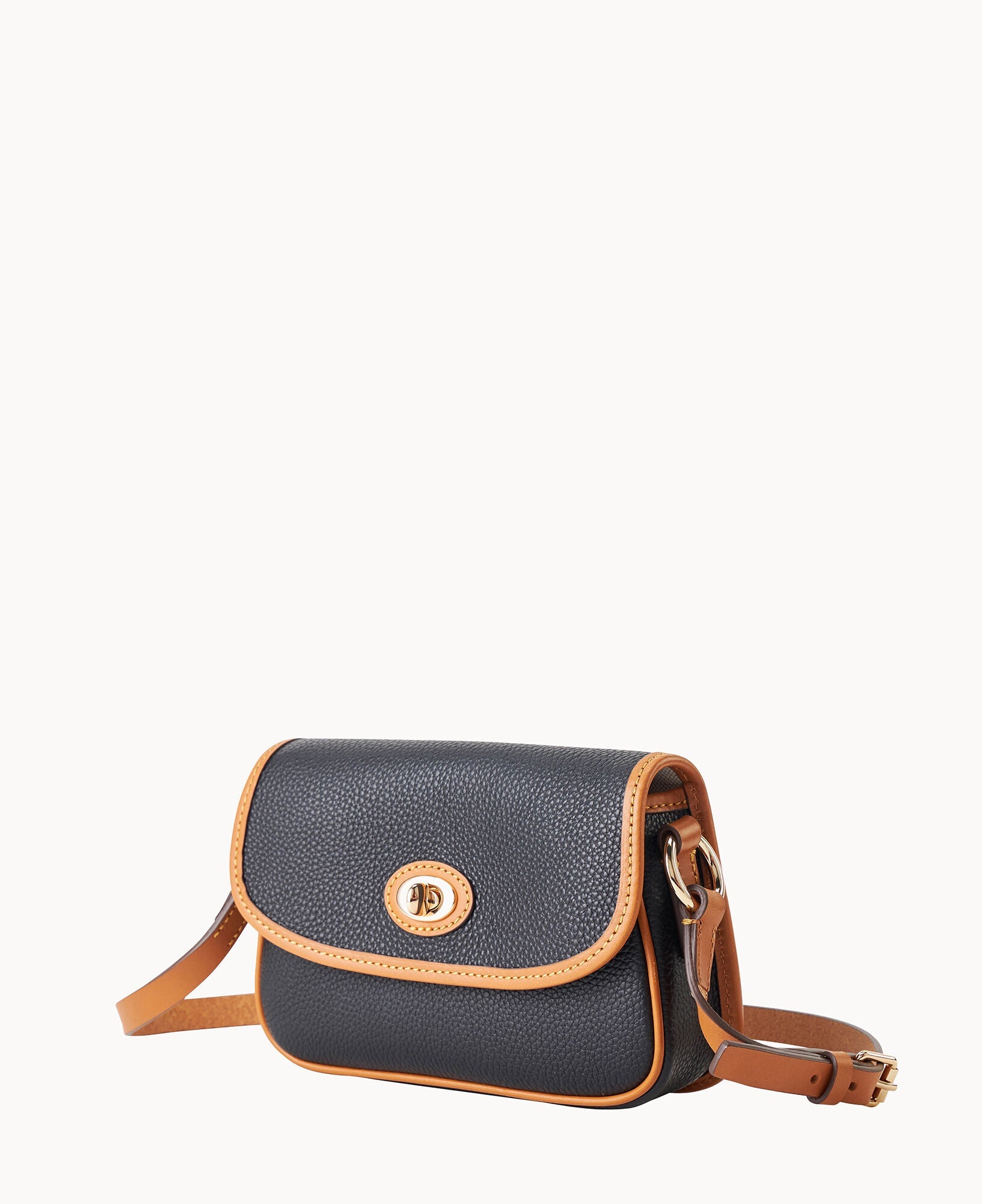 Pebble Grain Turnlock Crossbody 22