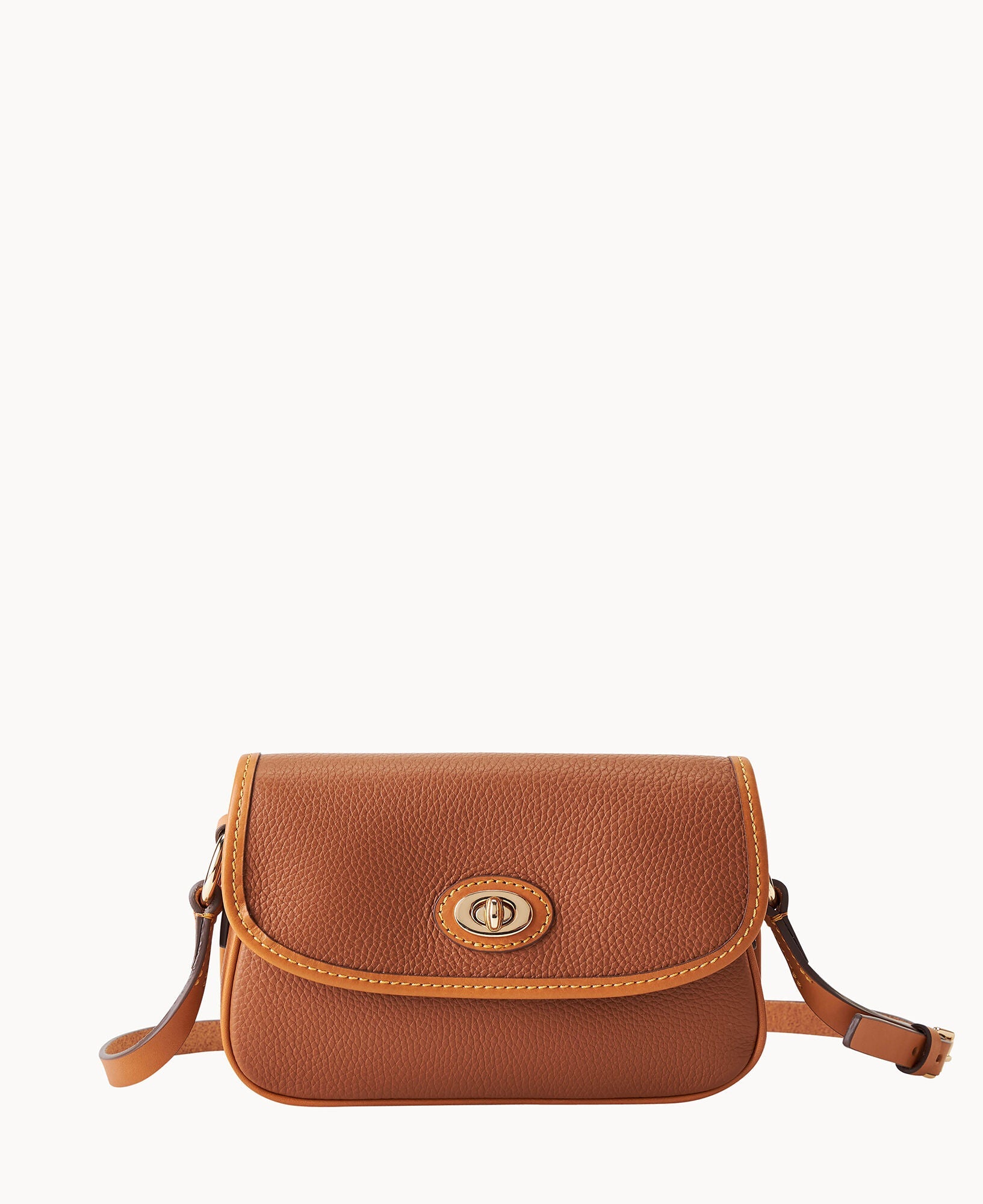 Pebble Grain Turnlock Crossbody 22