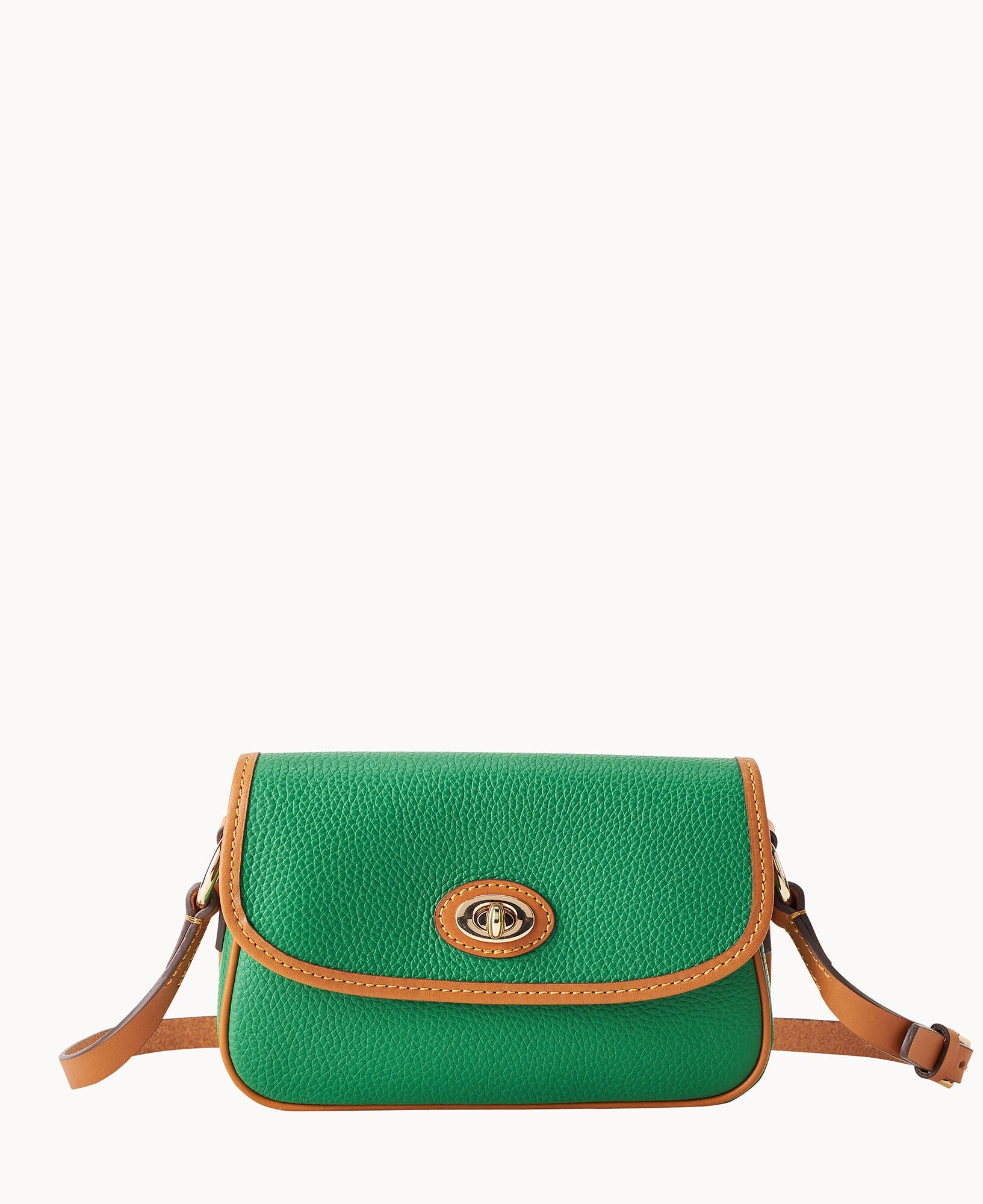 Pebble Grain Turnlock Crossbody 22