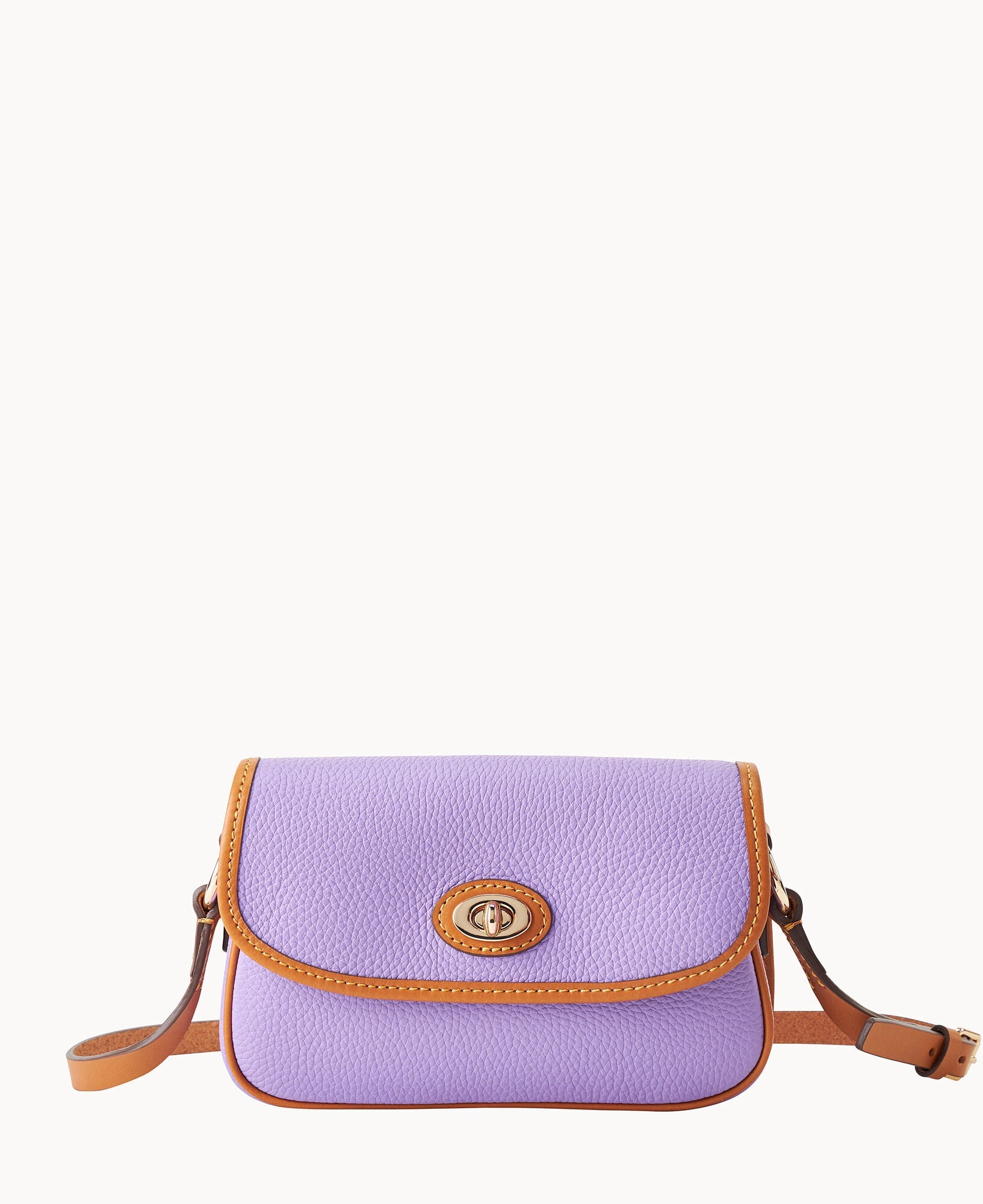 Pebble Grain Turnlock Crossbody 22