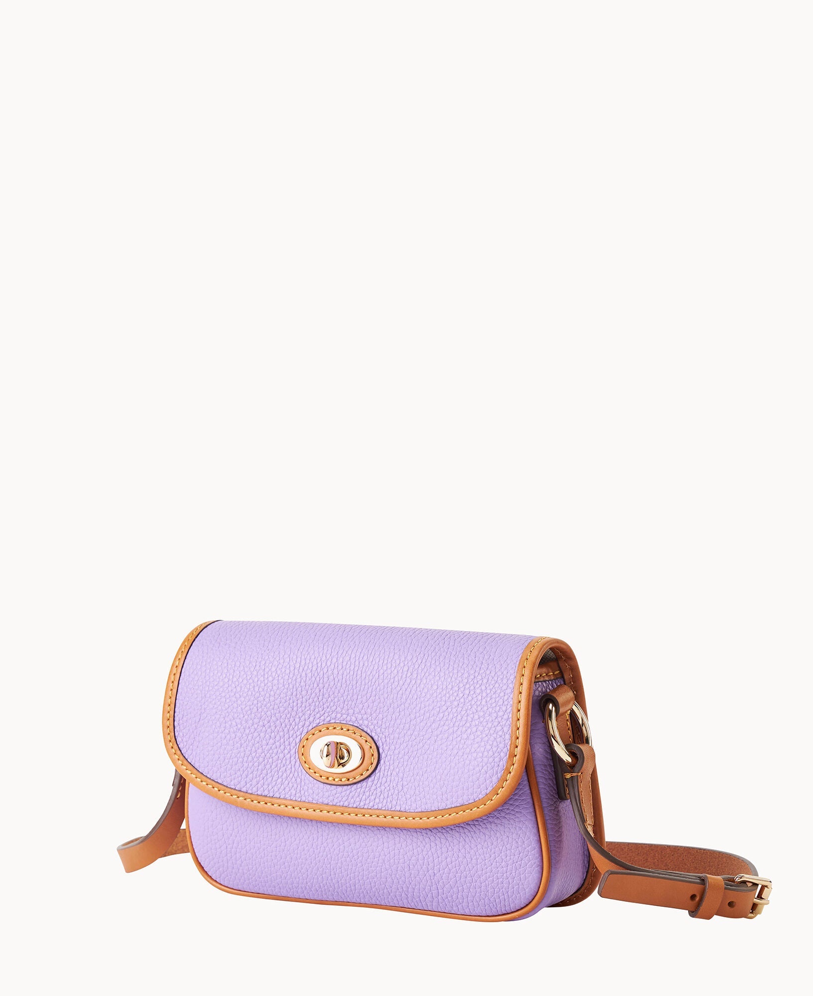 Pebble Grain Turnlock Crossbody 22