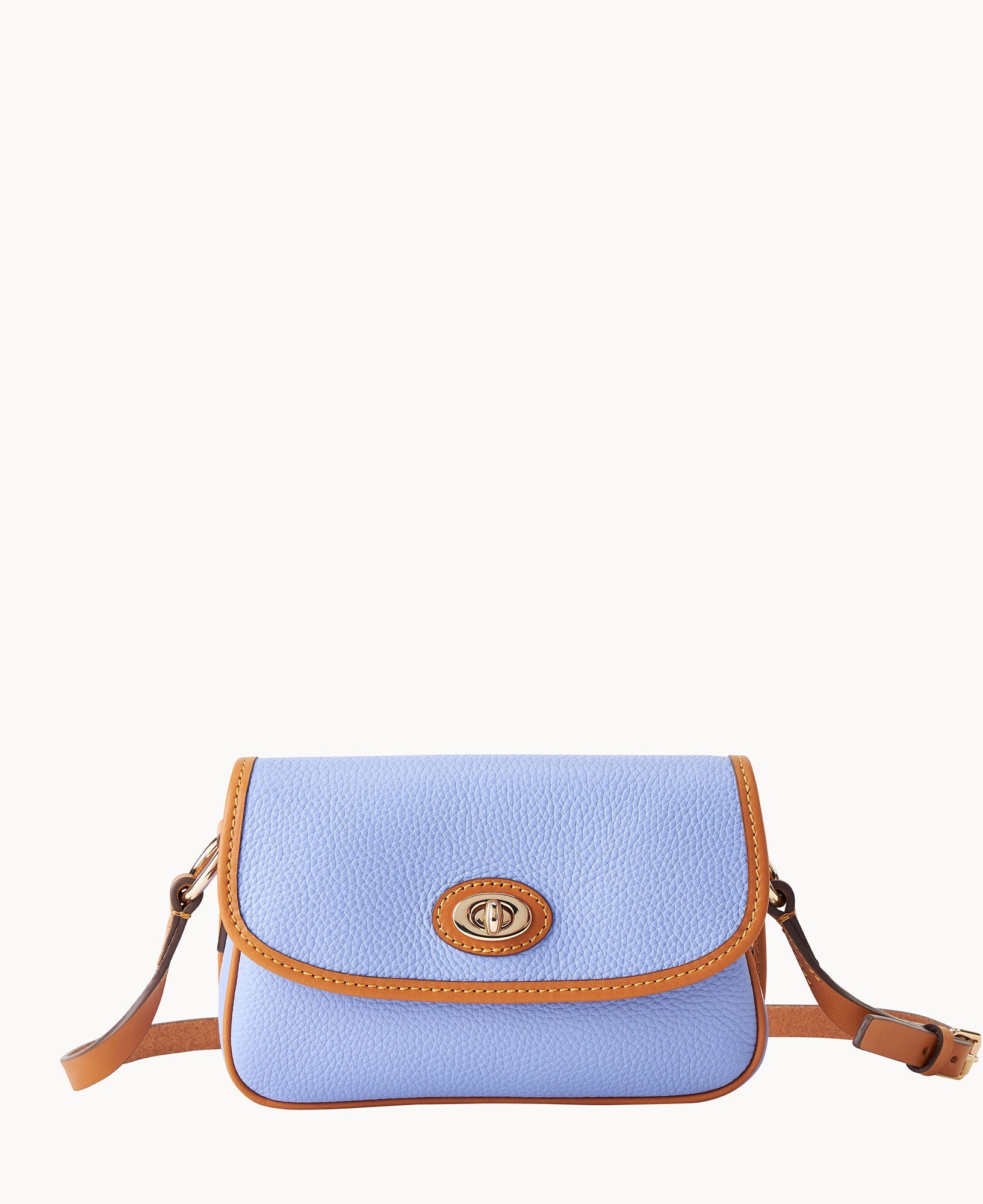 Pebble Grain Turnlock Crossbody 22