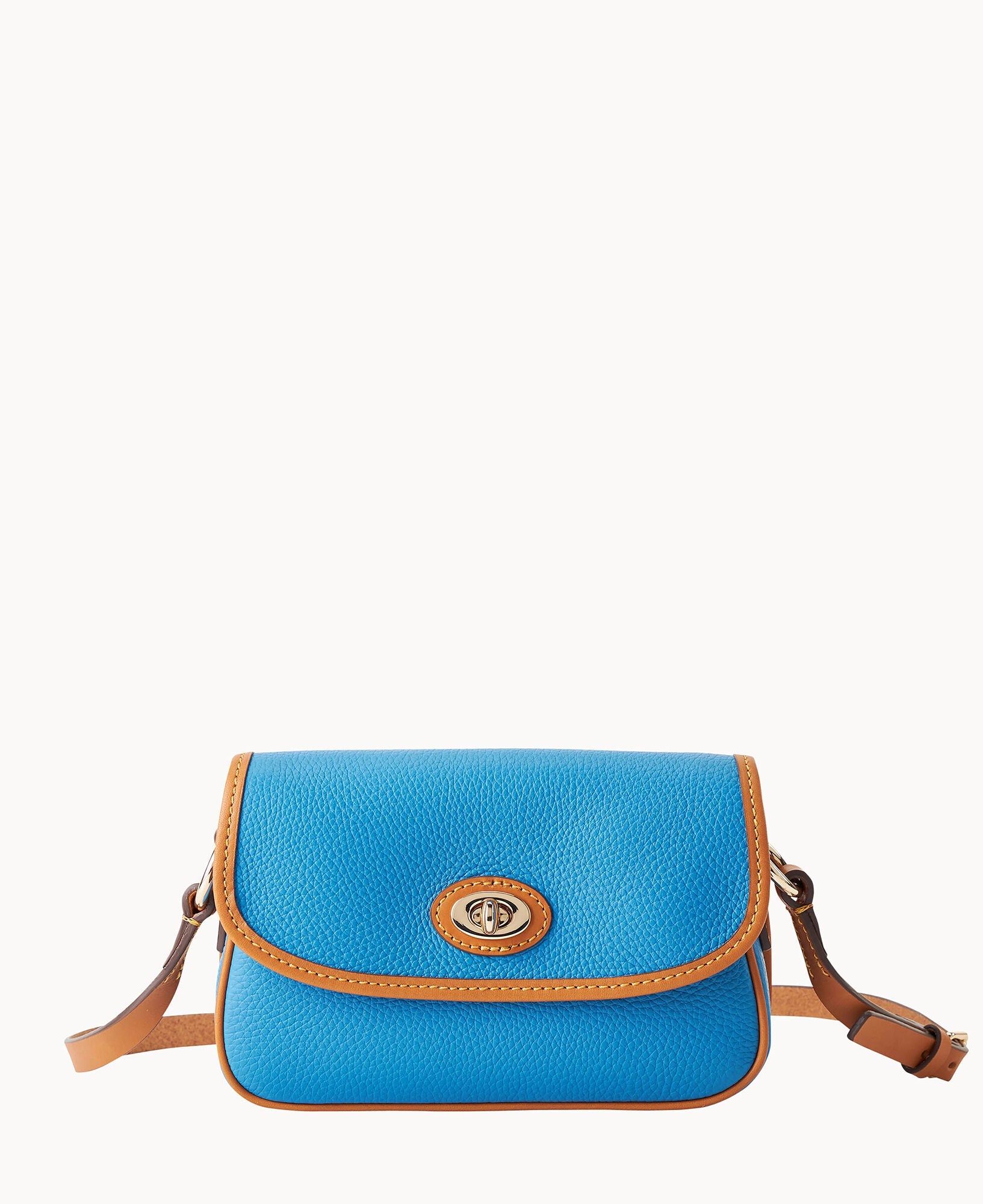 Pebble Grain Turnlock Crossbody 22
