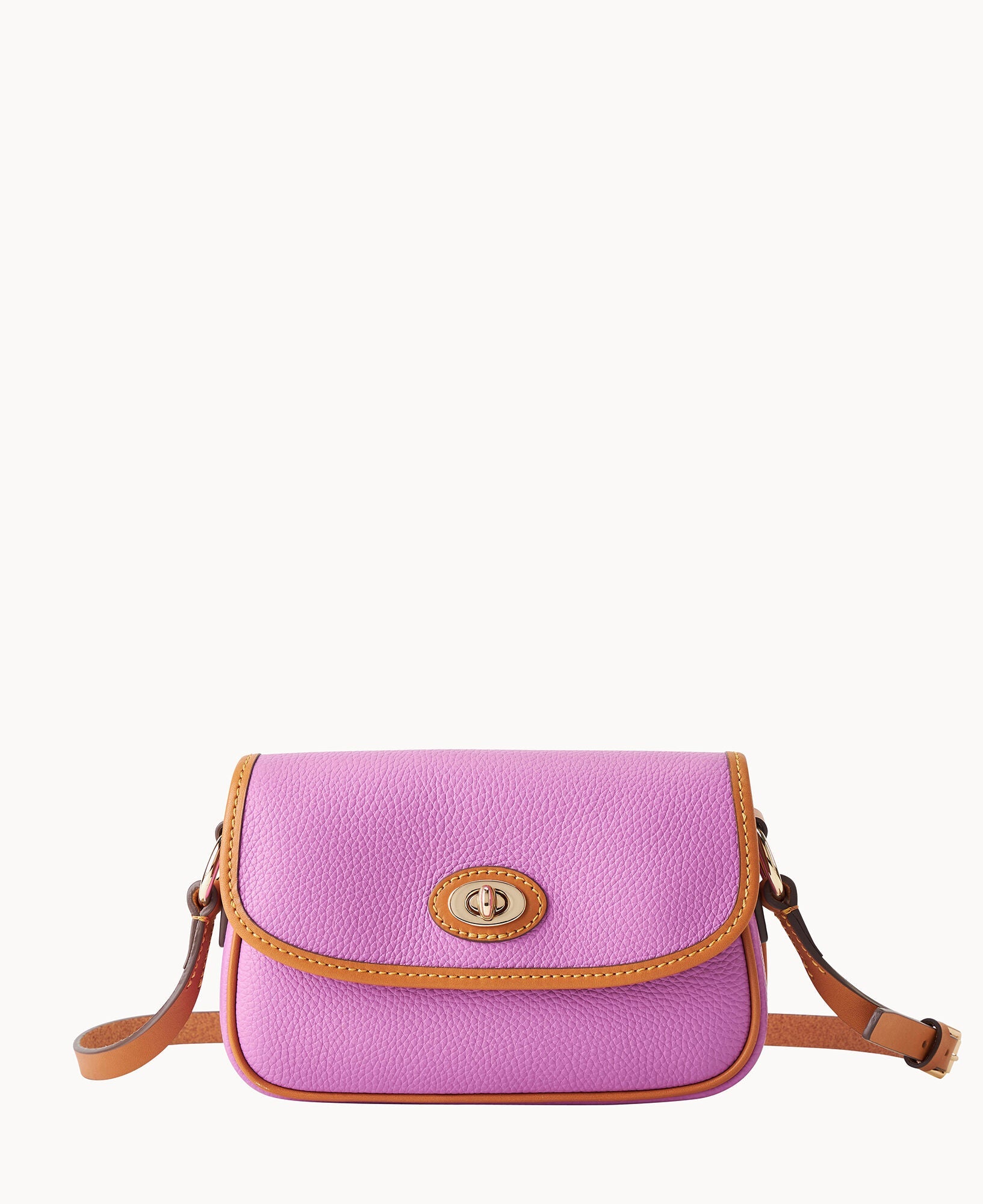 Pebble Grain Turnlock Crossbody 22
