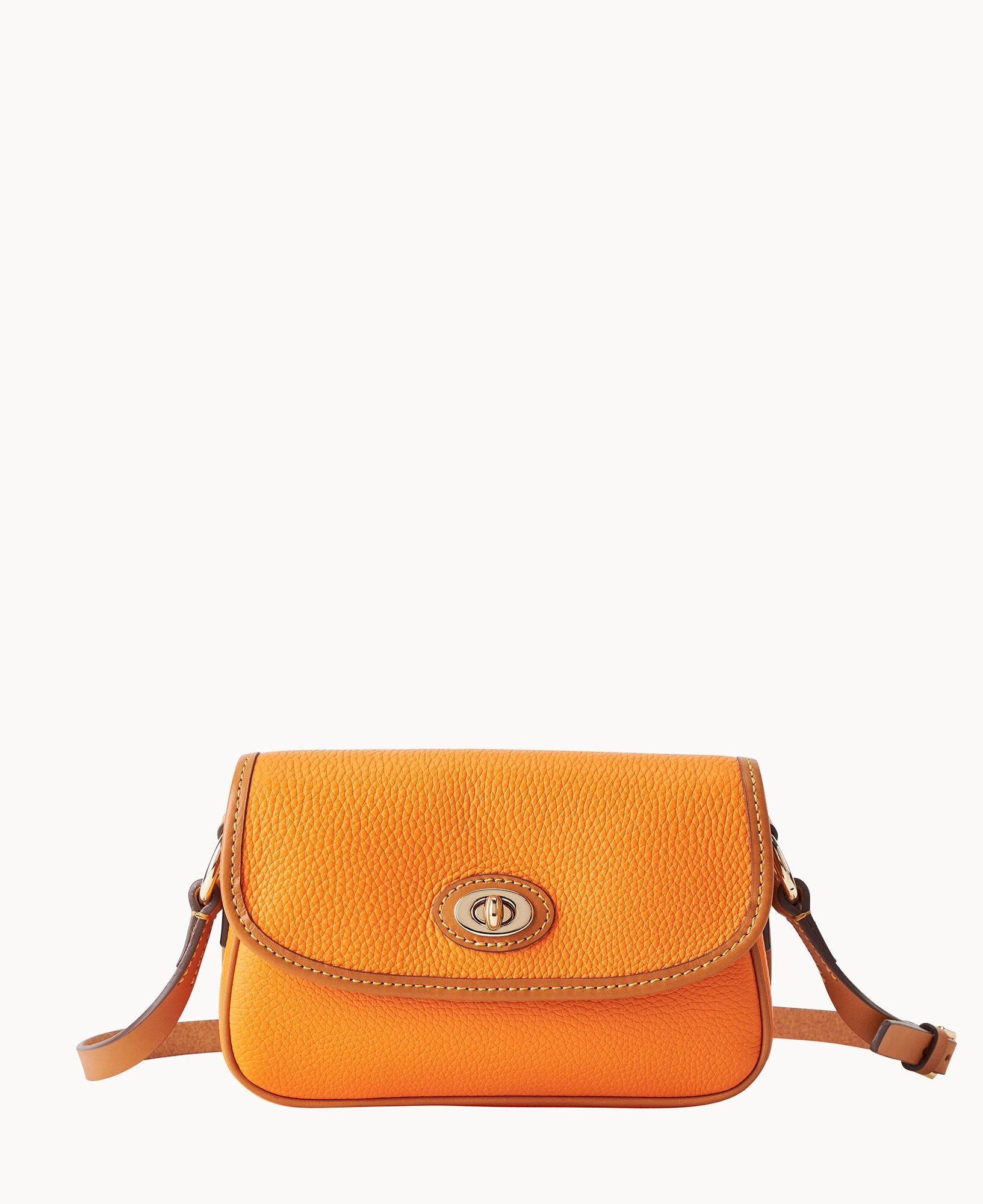 Pebble Grain Turnlock Crossbody 22