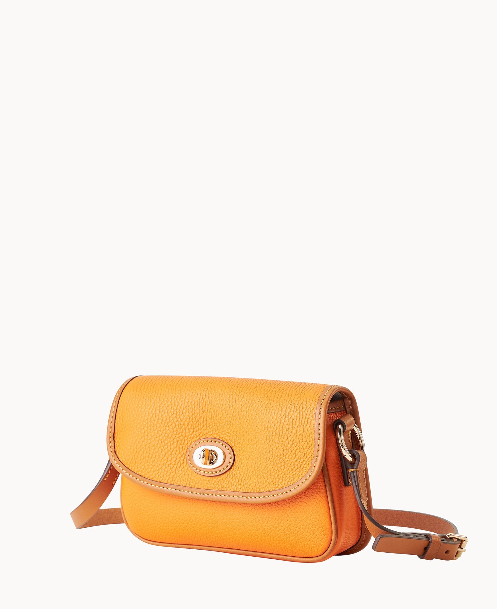 Pebble Grain Turnlock Crossbody 22
