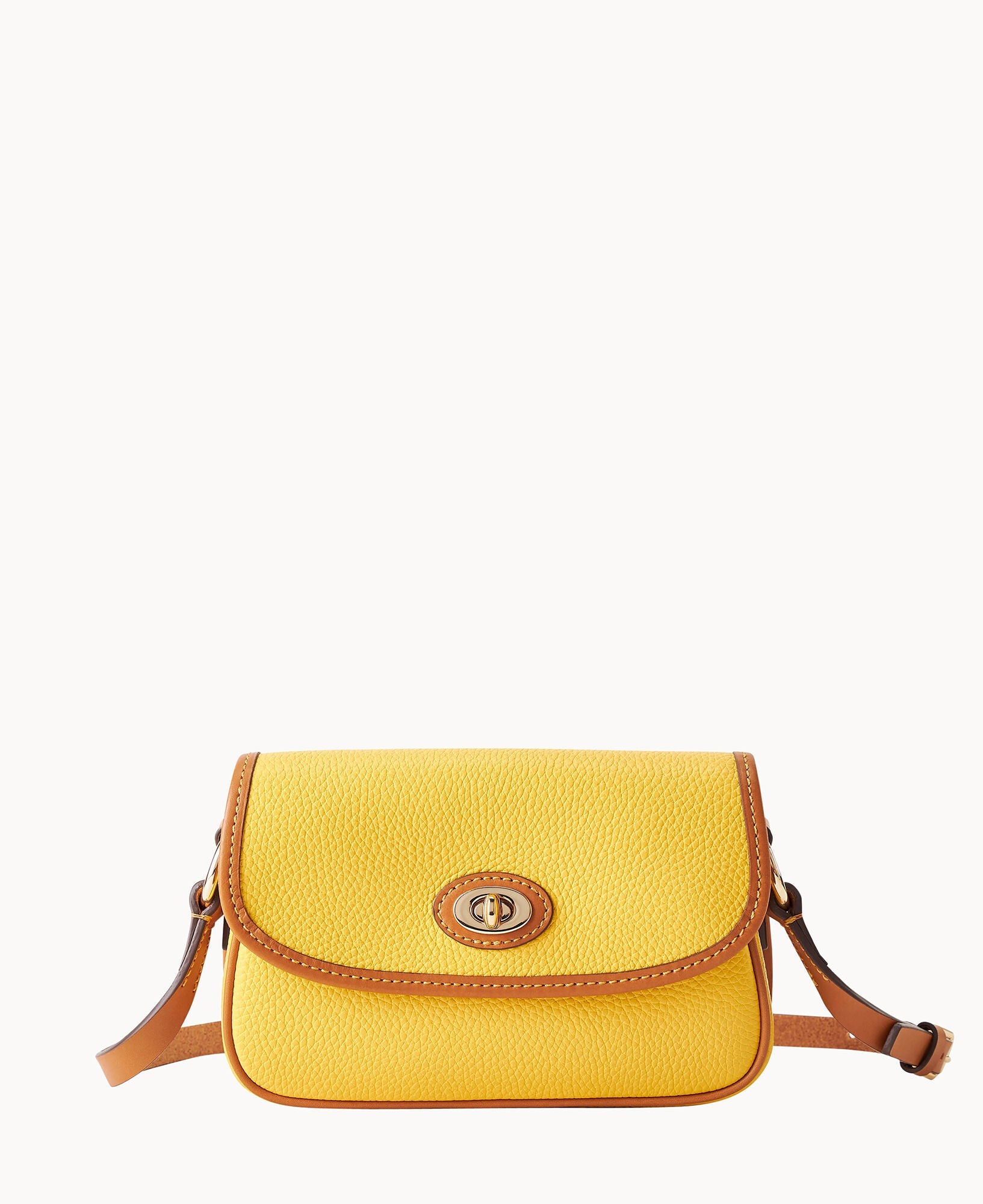 Pebble Grain Turnlock Crossbody 22