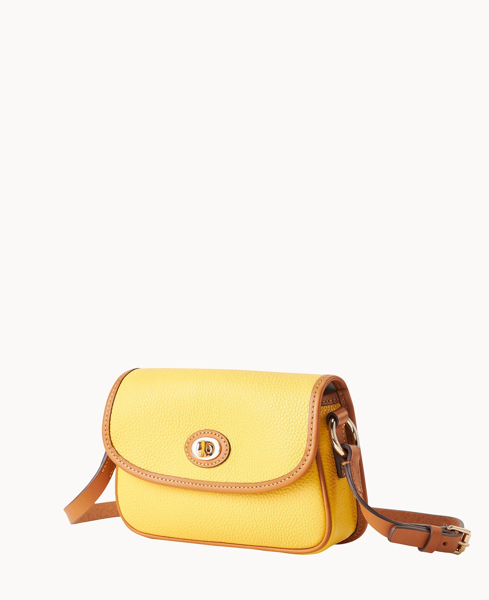 Pebble Grain Turnlock Crossbody 22