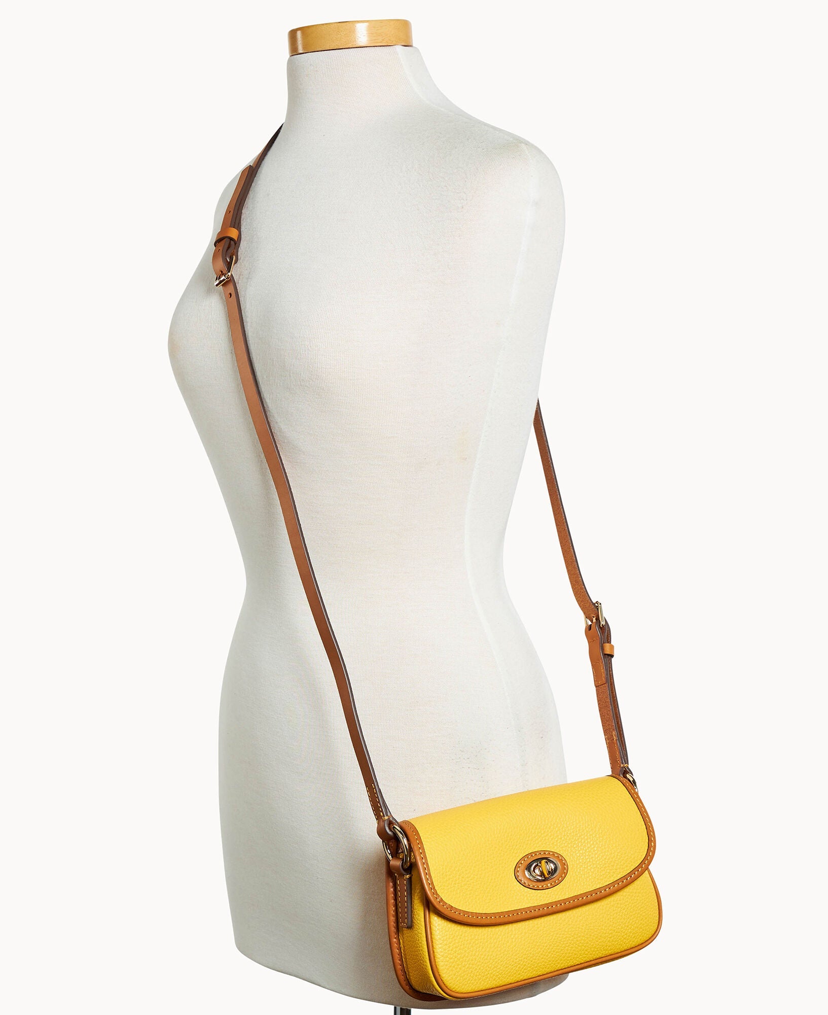 Pebble Grain Turnlock Crossbody 22