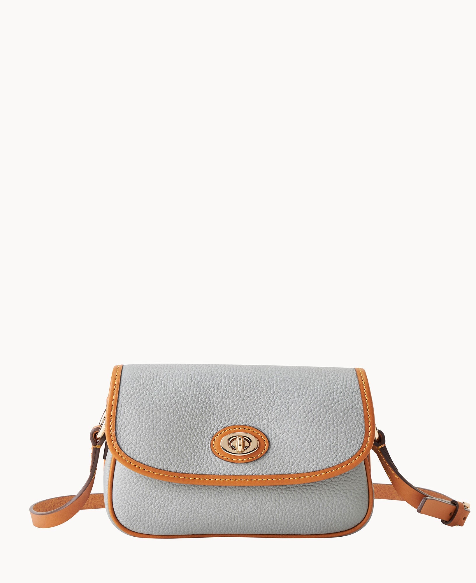 Pebble Grain Turnlock Crossbody 22