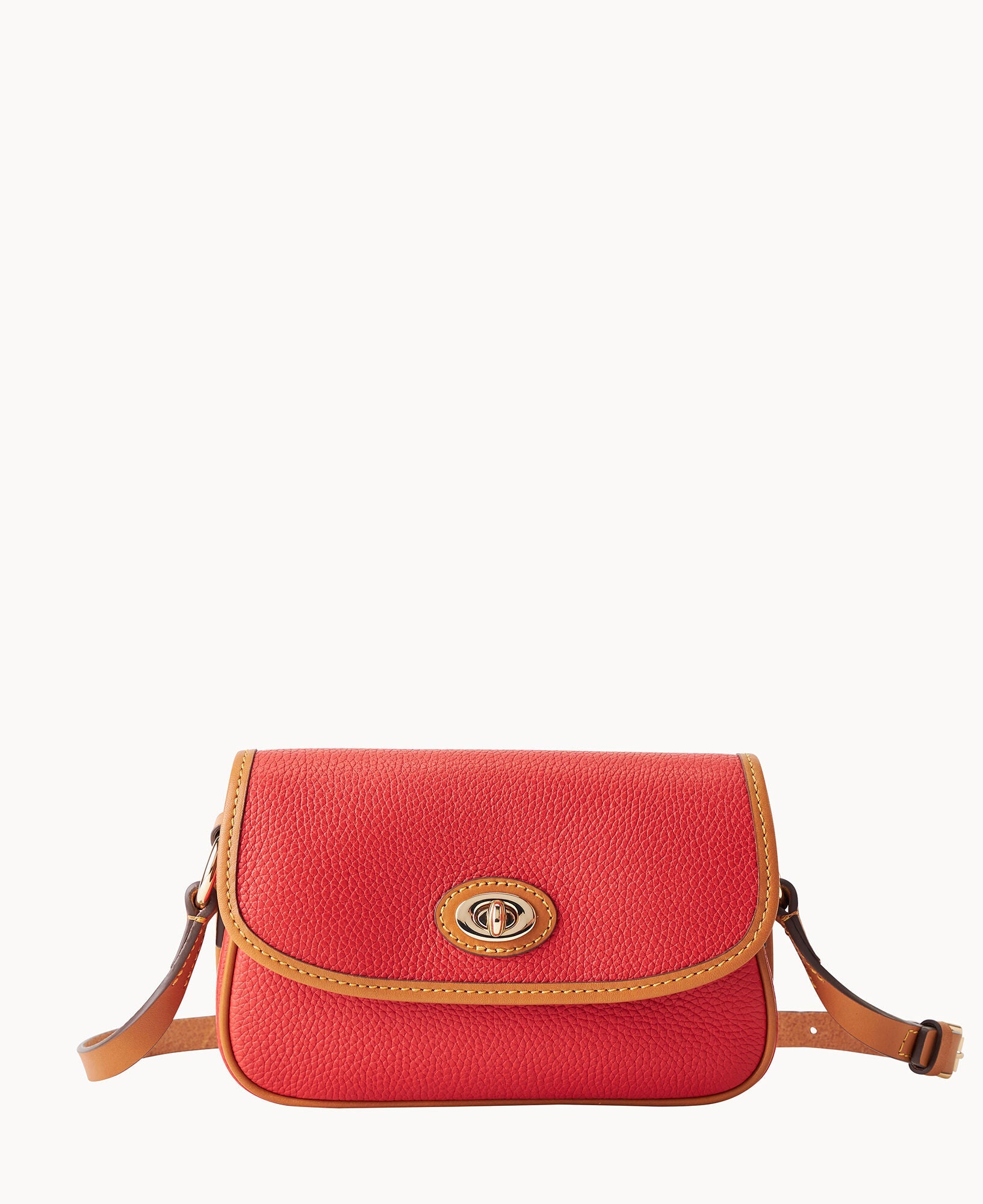 Pebble Grain Turnlock Crossbody 22