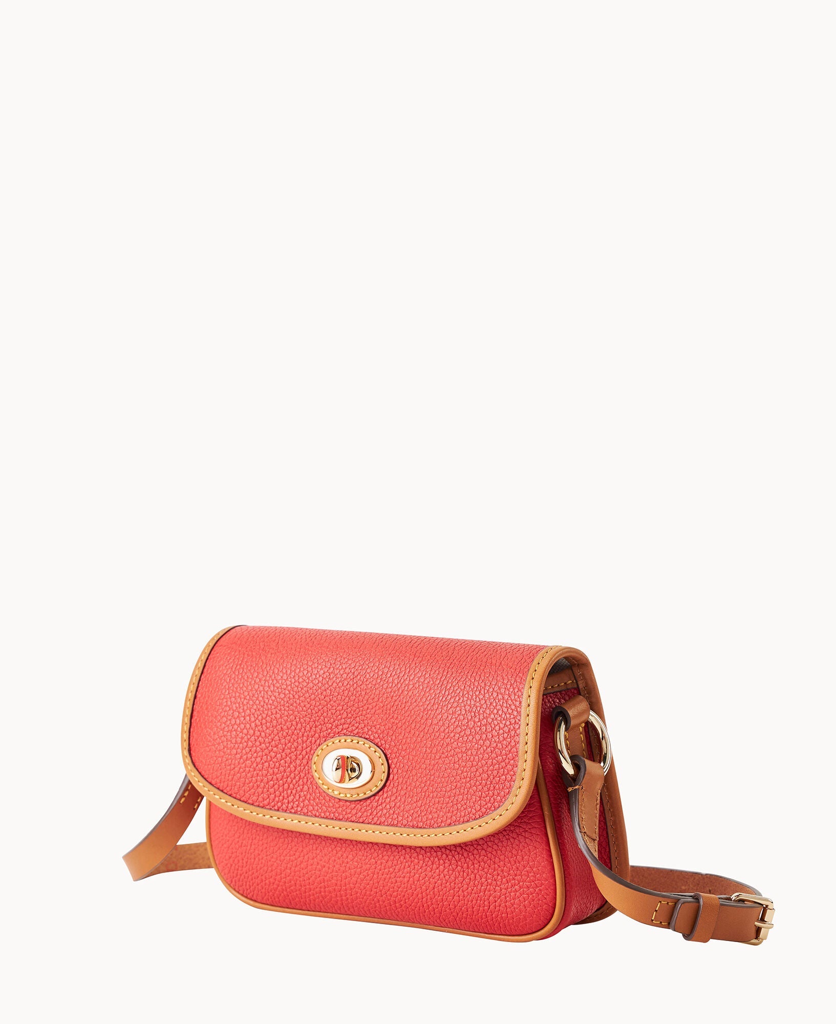 Pebble Grain Turnlock Crossbody 22