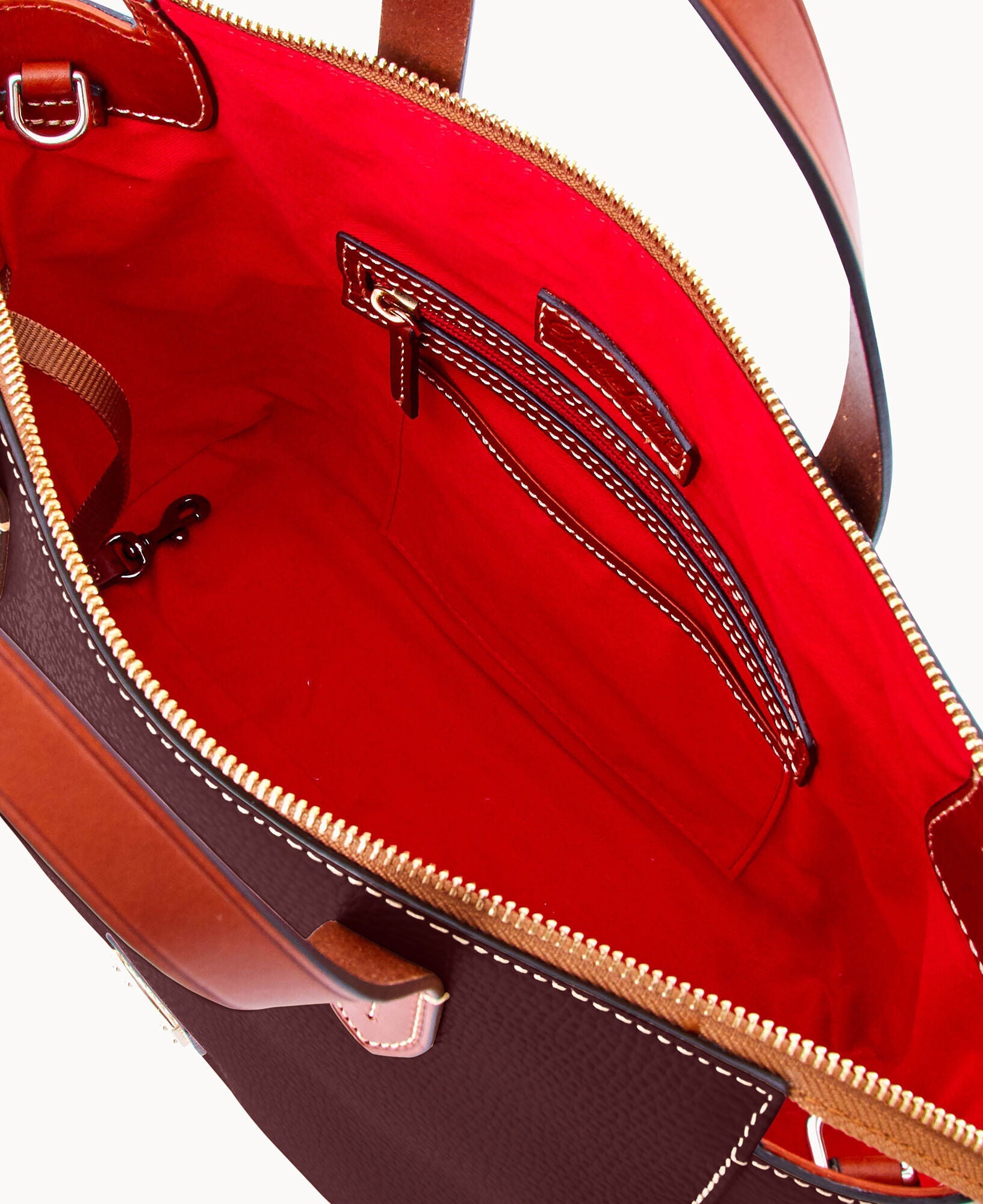 Pebble Grain Domed Satchel