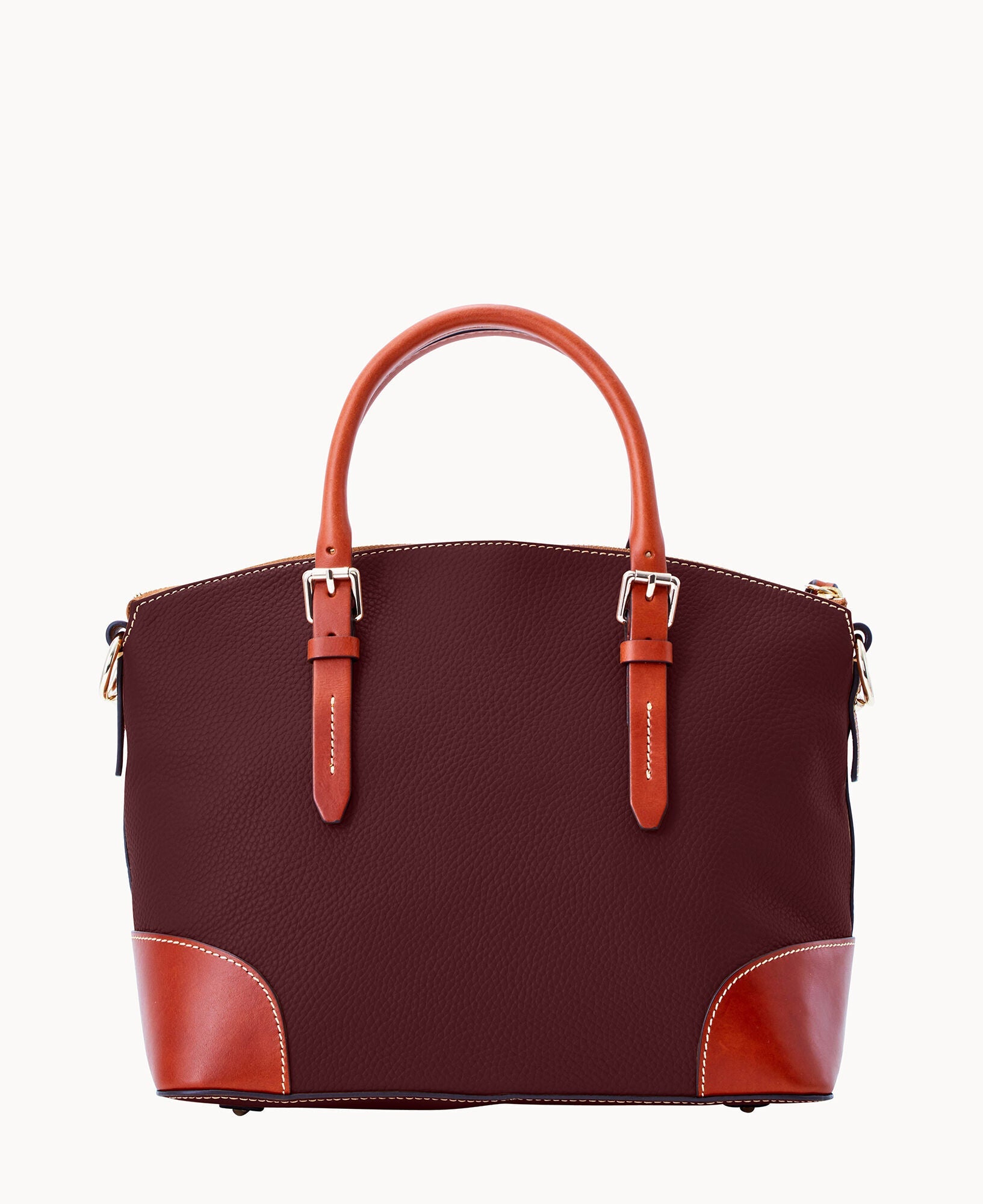 Pebble Grain Domed Satchel