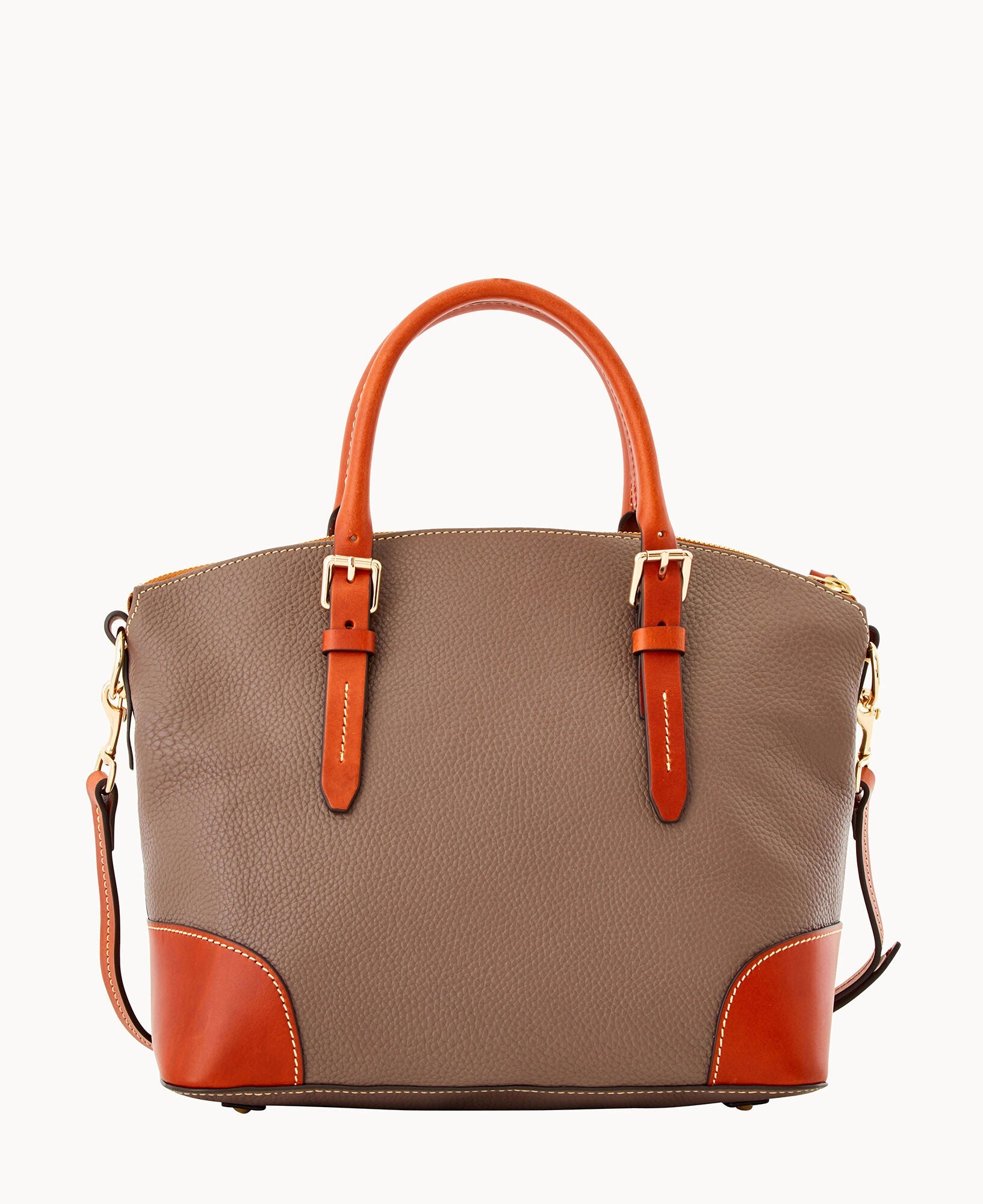 Pebble Grain Domed Satchel